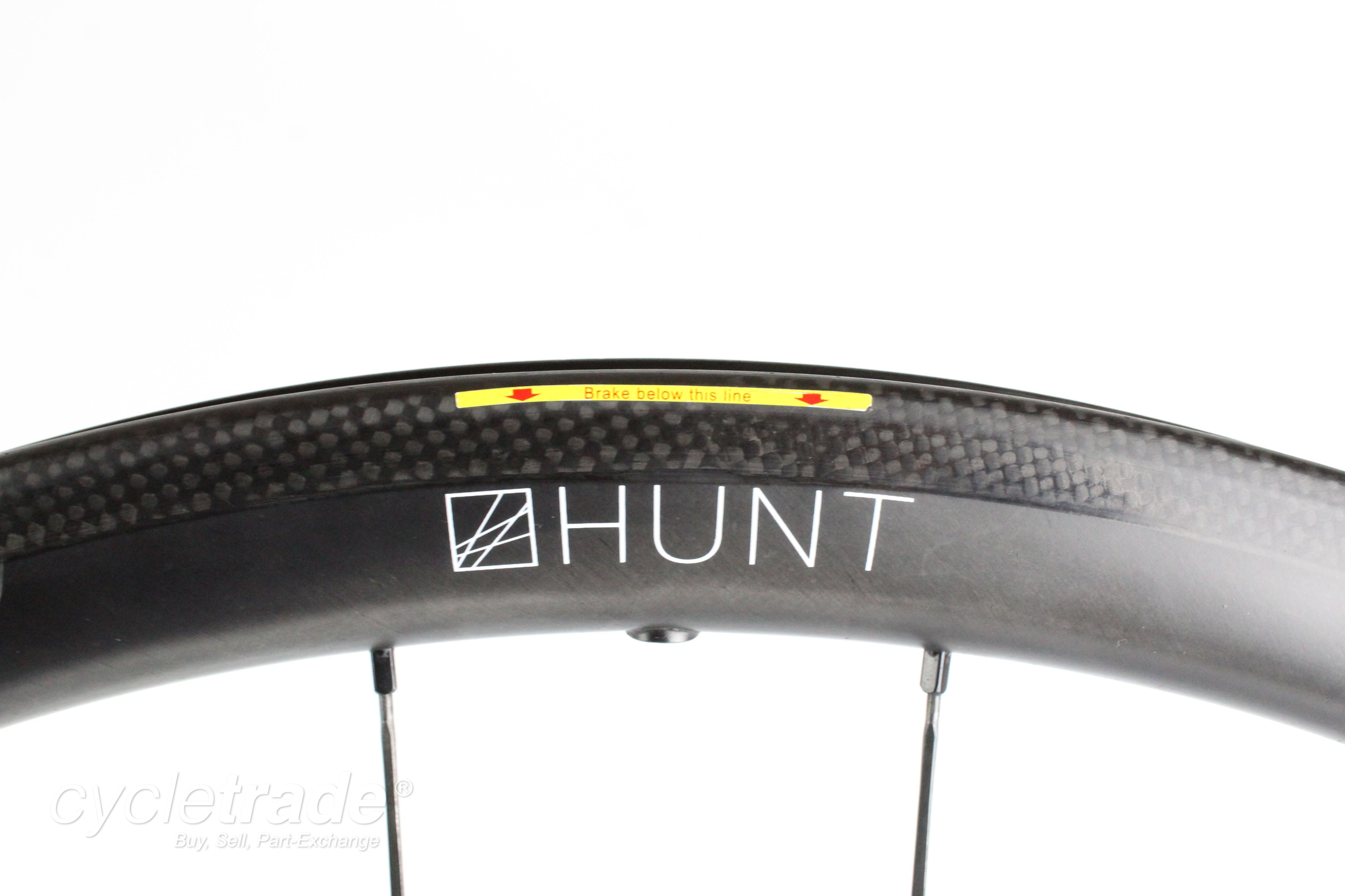 Carbon Wheelset- Hunt  36 Wide Aero Rim Brake- Lightly Used