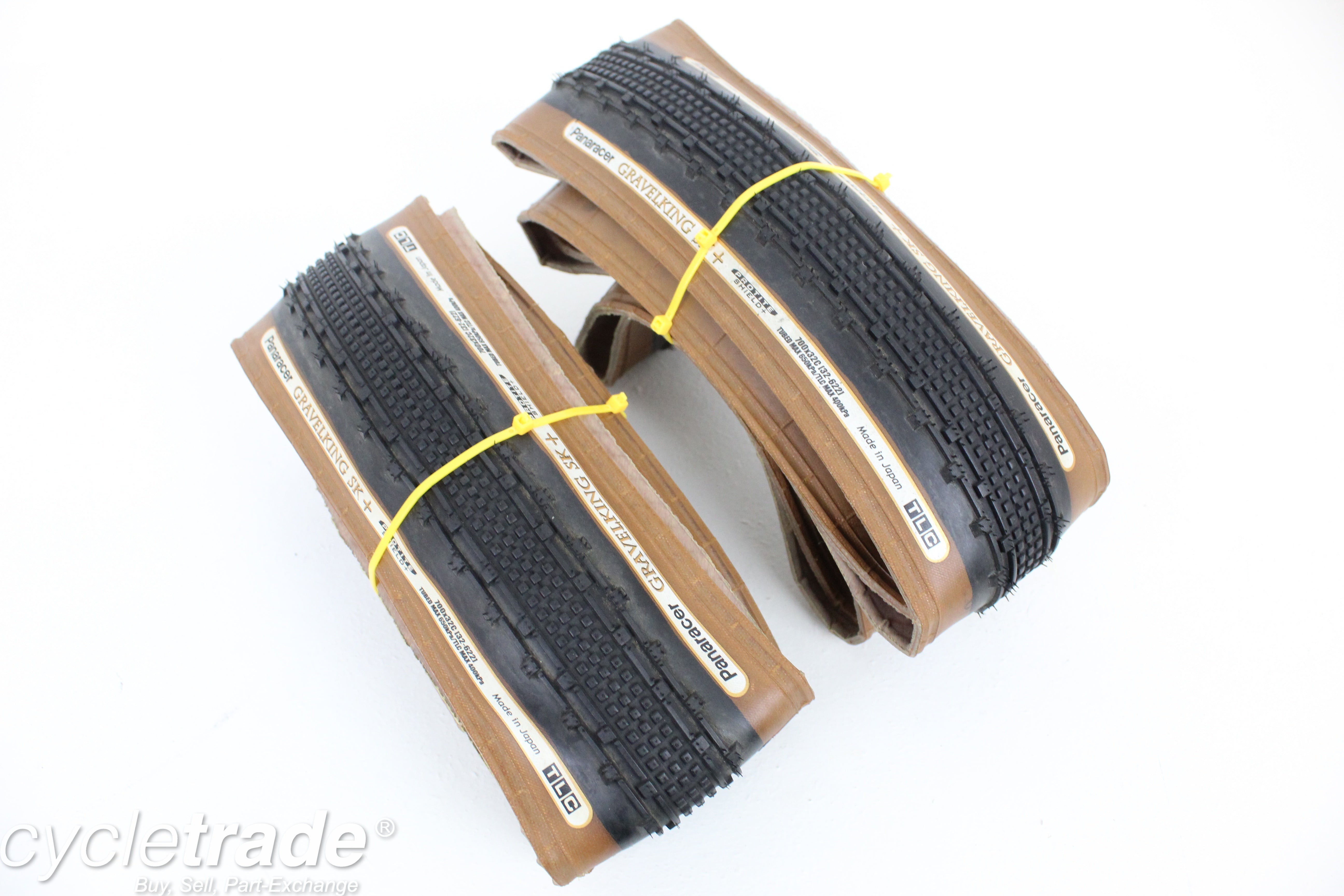 Gravel Tyreset - Panaracer Gravelking SK + TLC 700x32C - Mint