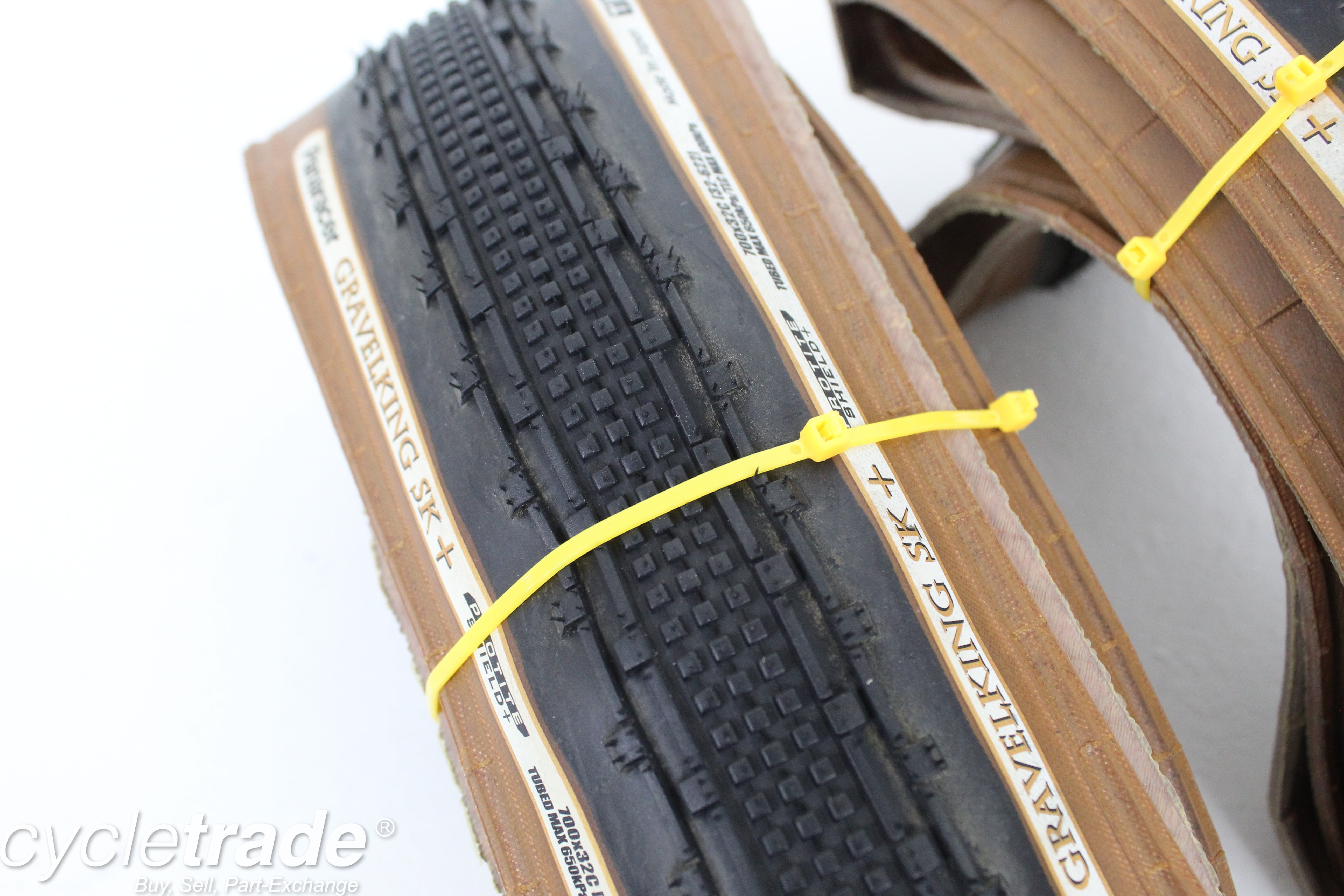 Gravel Tyreset - Panaracer Gravelking SK + TLC 700x32C - Mint