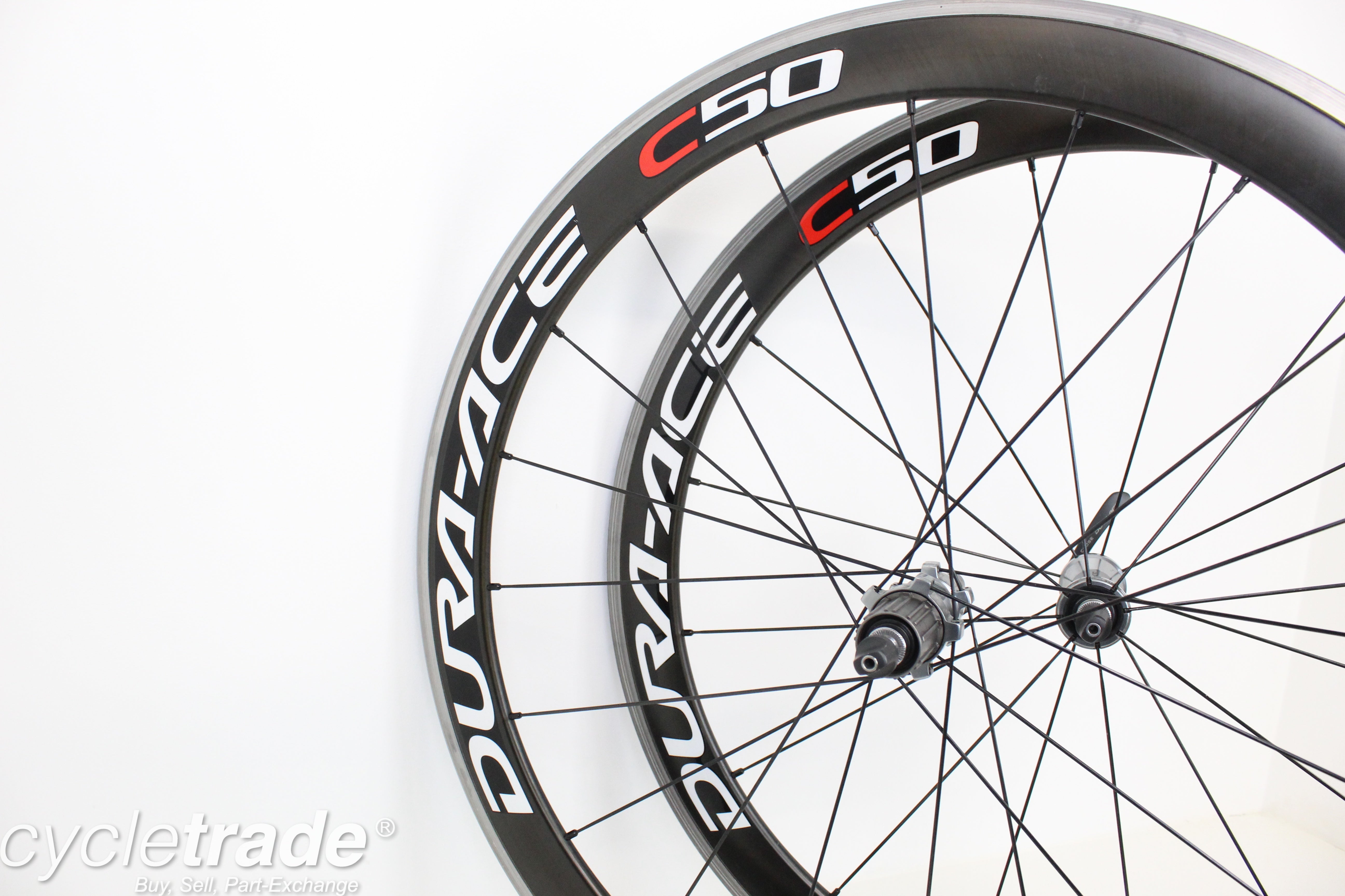 700c Carbon Wheelset- Shimano Dura Ace C50 WH-7900 10 Speed - Used