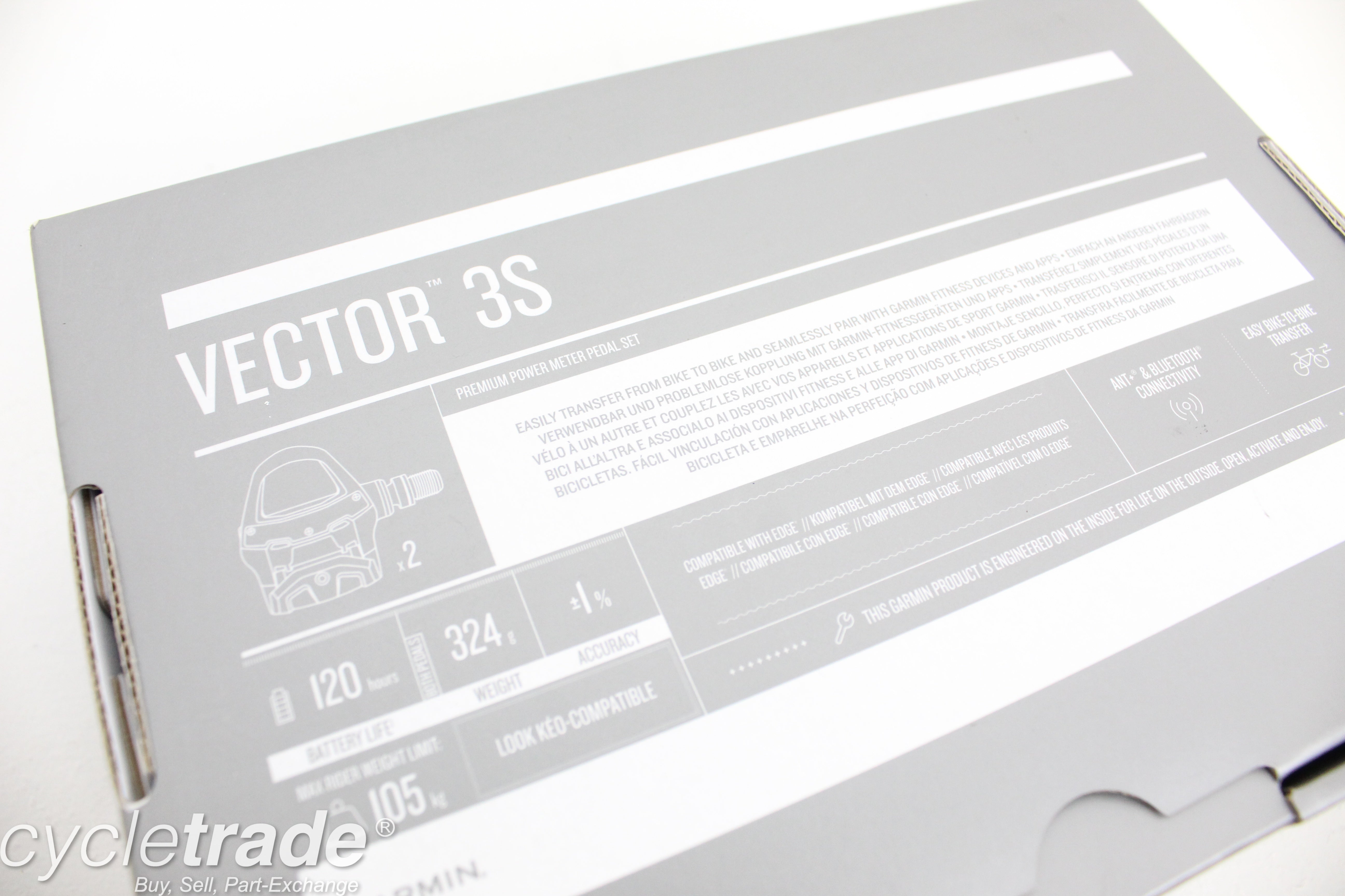 Single Sided Powermeter Pedals- Garmin Vector 3 - Very Lightly Used