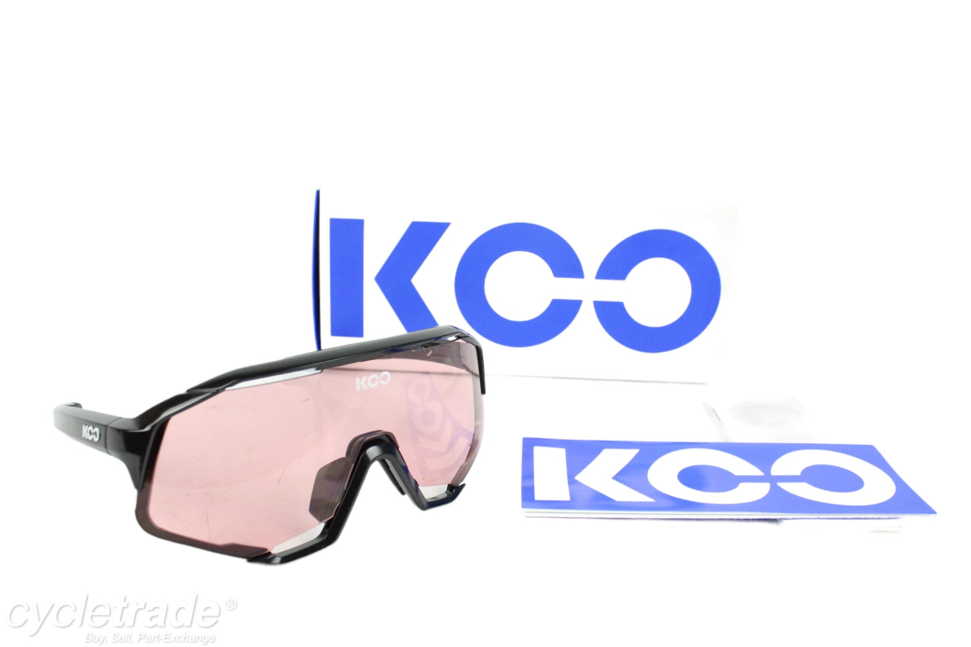 Cycling Glasses- KOO Demos Black & Red - NEW