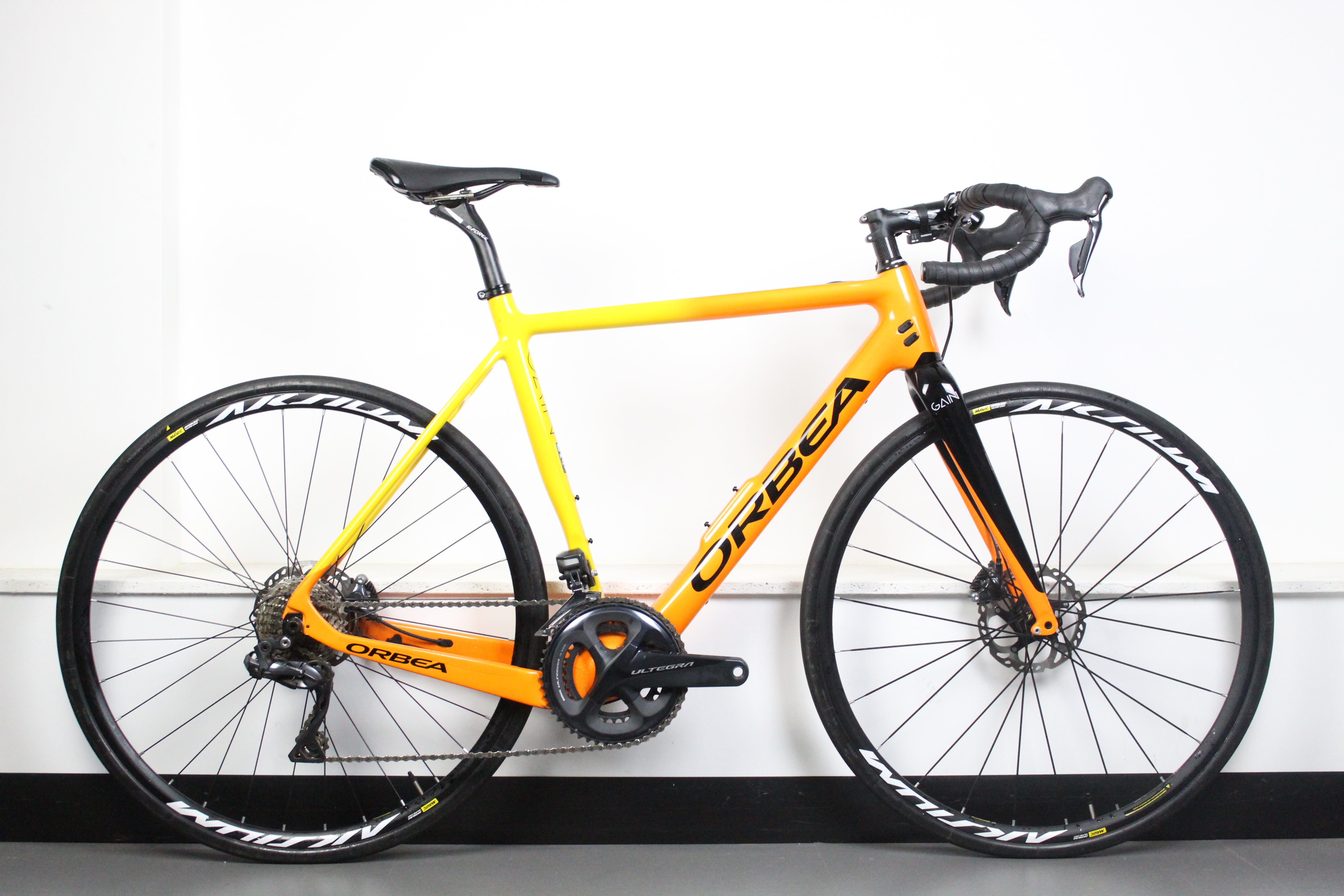 Orbea Gain M20i E-Road Ultegra Di2 2020 Carbon Yellow Size Large - Lightly Used