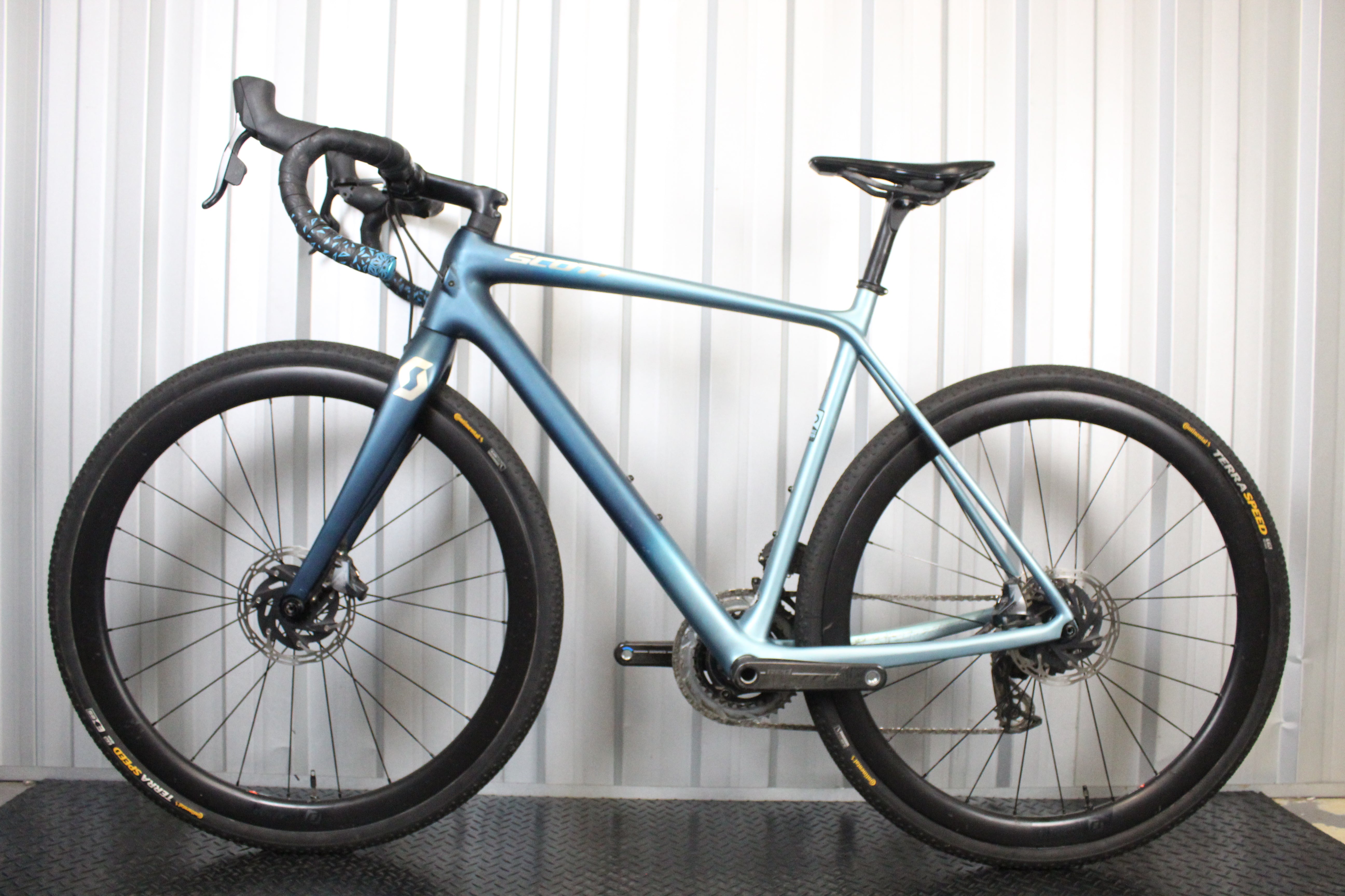 2021 Scott Addict 10 SRAM Force AXS Gravel Bike Blue (Size Medium) - Used