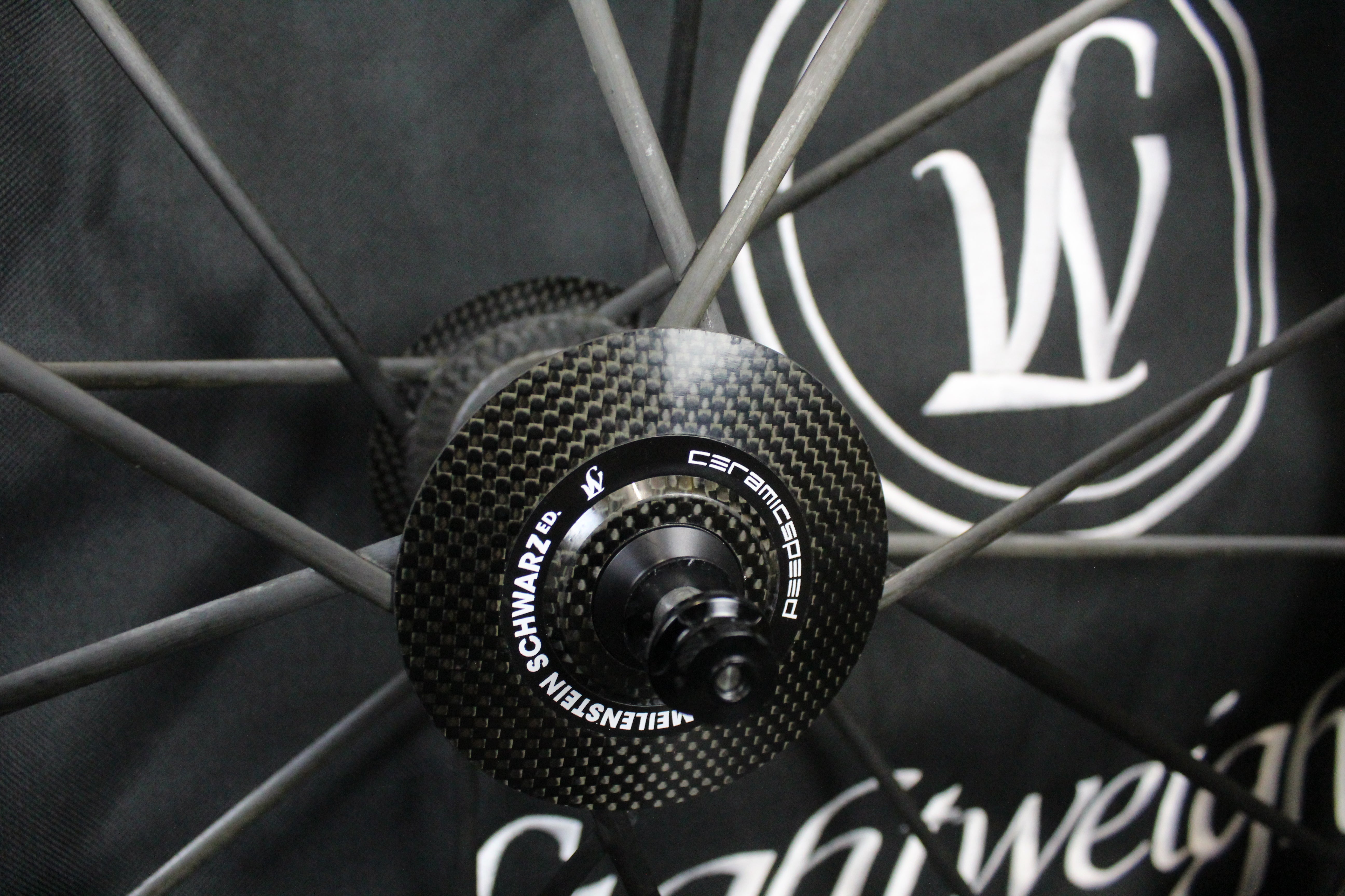 Lightweight Meilenstein 24E Schwarz Edition (Clincher) Rim Brake Wheelset - 11 Speed - Mint