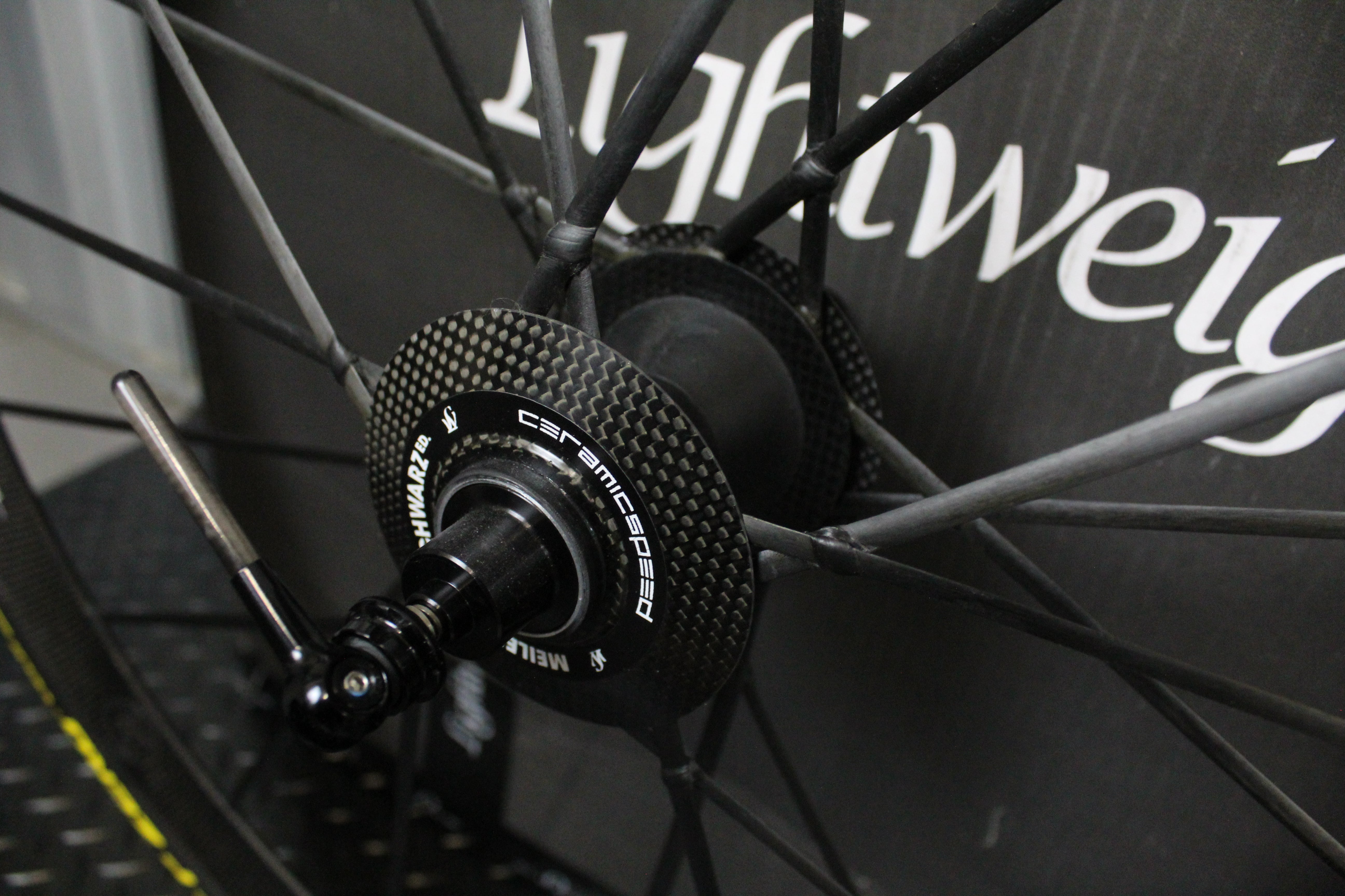 Lightweight Meilenstein 24E Schwarz Edition (Clincher) Rim Brake Wheelset - 11 Speed - Mint