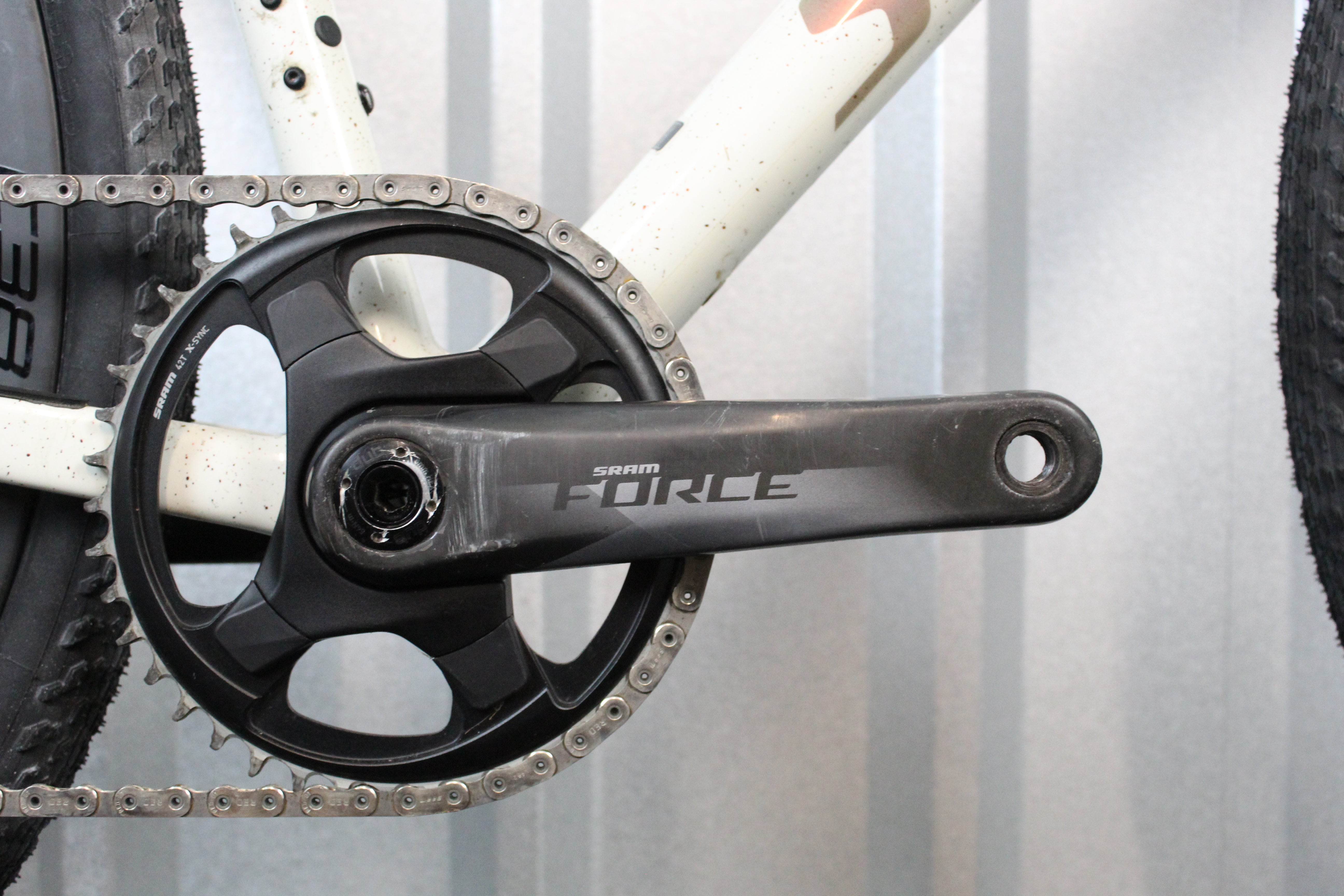 2023 S-Works Crux Force AXS Gravel Bike Gloss Birch Red (Size 58cm) - Used