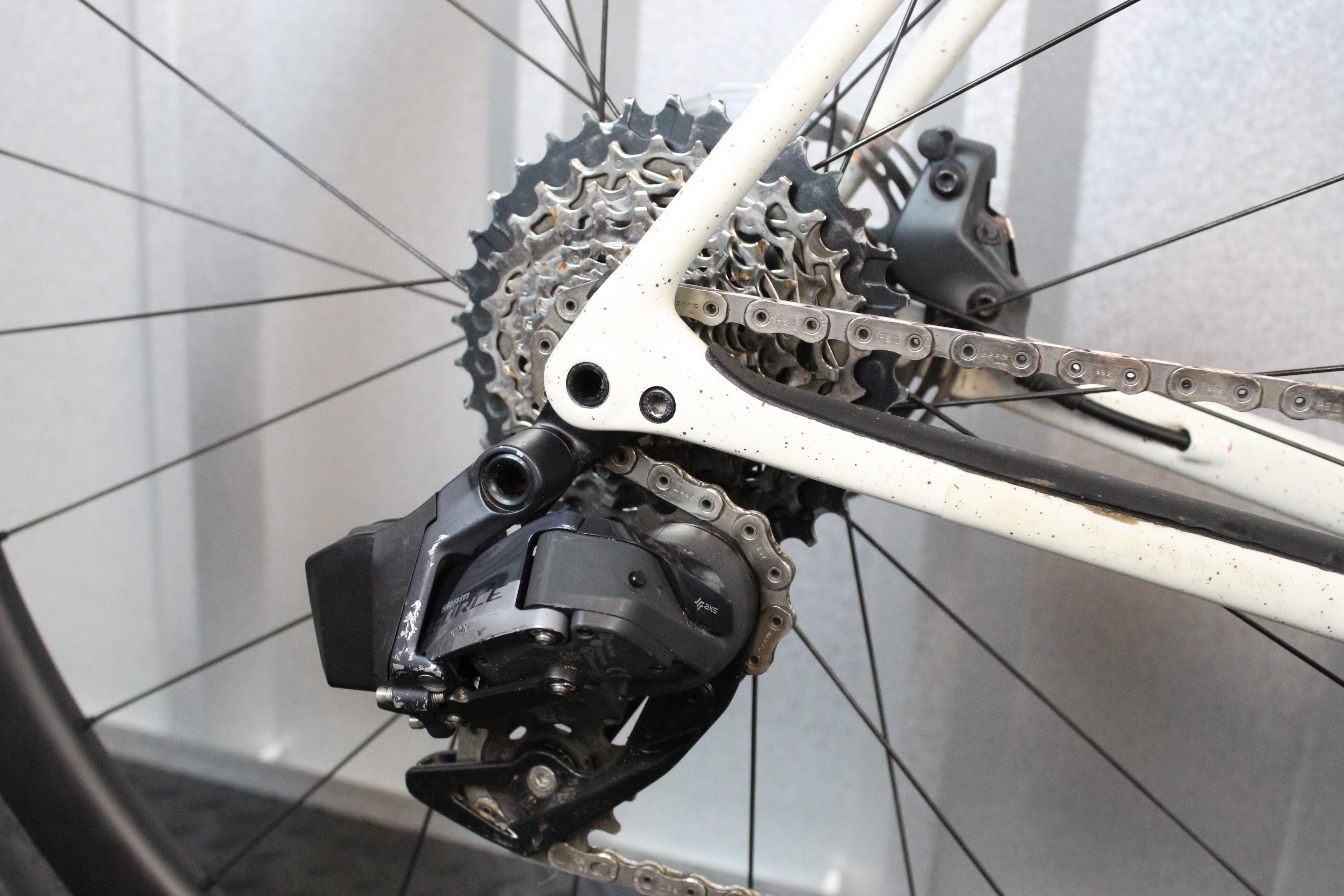 2023 S-Works Crux Force AXS Gravel Bike Gloss Birch Red (Size 58cm) - Used