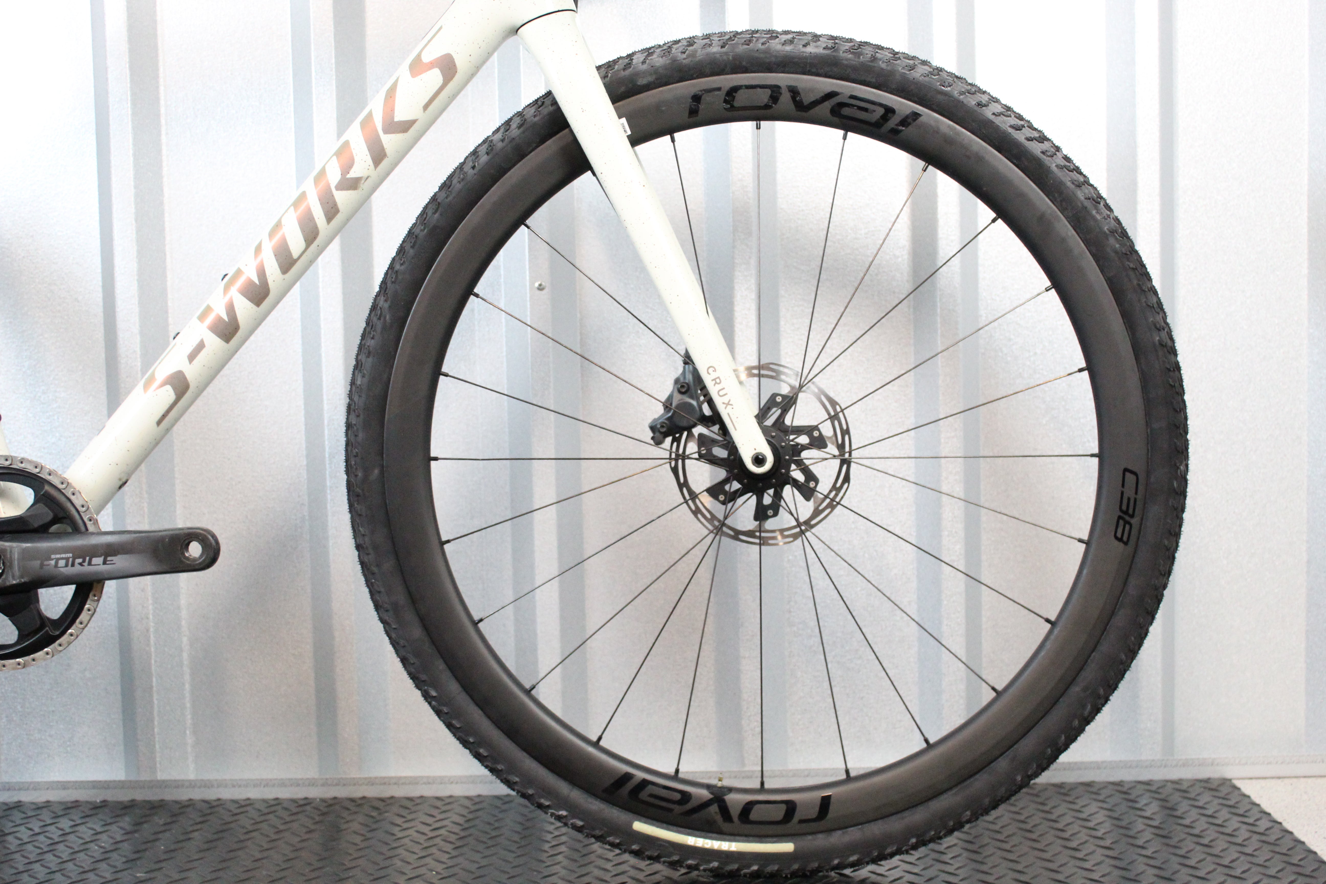 2023 S-Works Crux Force AXS Gravel Bike Gloss Birch Red (Size 58cm) - Used