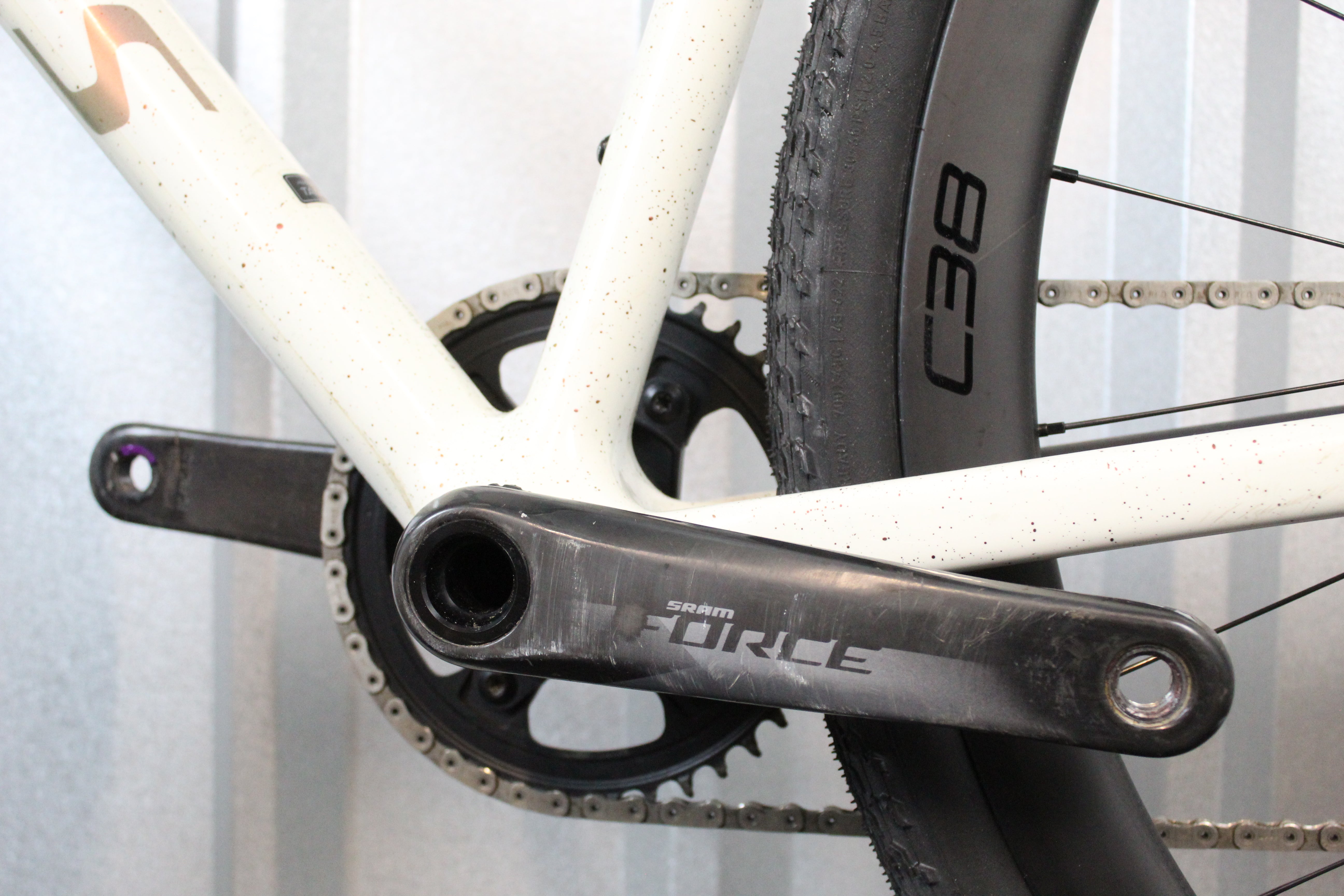 2023 S-Works Crux Force AXS Gravel Bike Gloss Birch Red (Size 58cm) - Used