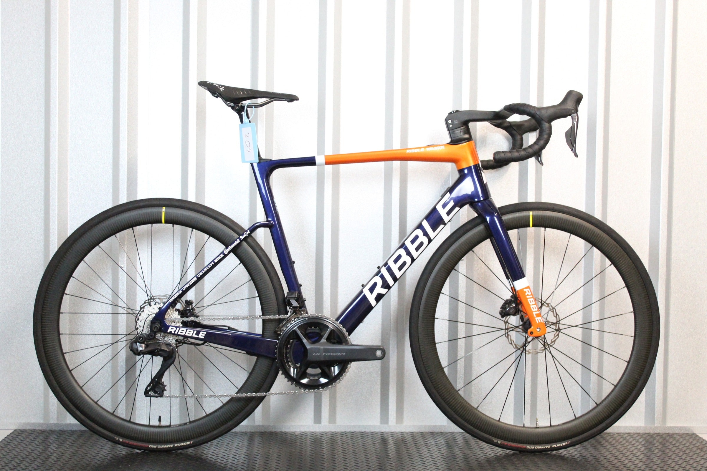 2022 Ribble Ultra Carbon E-Road Ultegra Di2 Electric Road Bike Blue/Orange/White, Size XL – Lightly Used