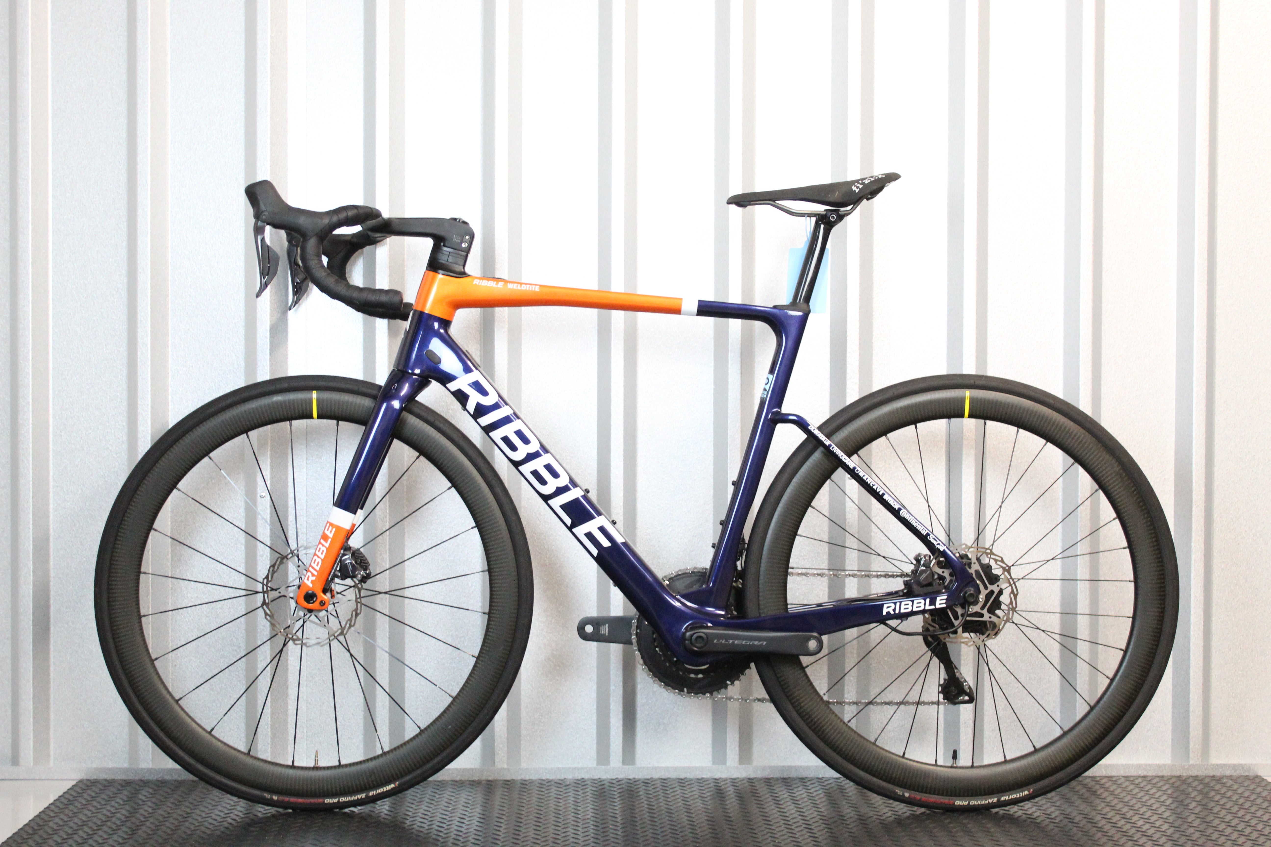 2022 Ribble Ultra Carbon E-Road Ultegra Di2 Electric Road Bike Blue/Orange/White, Size XL – Lightly Used