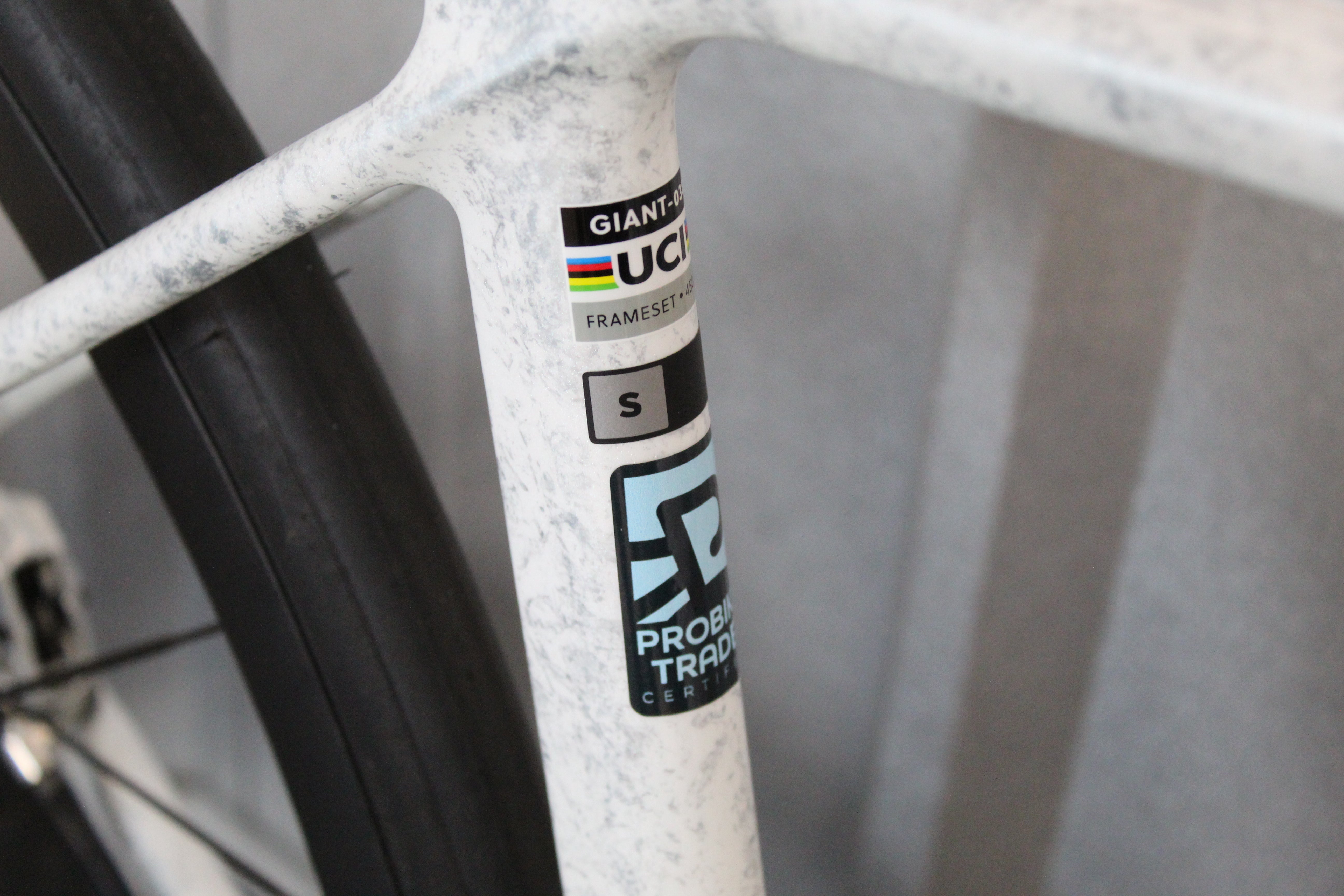 2025 Giant TCR Advanced SL-FF SRAM Red AXS E1 Road Bike Opal Brushed Chrome, Size Small – Mint