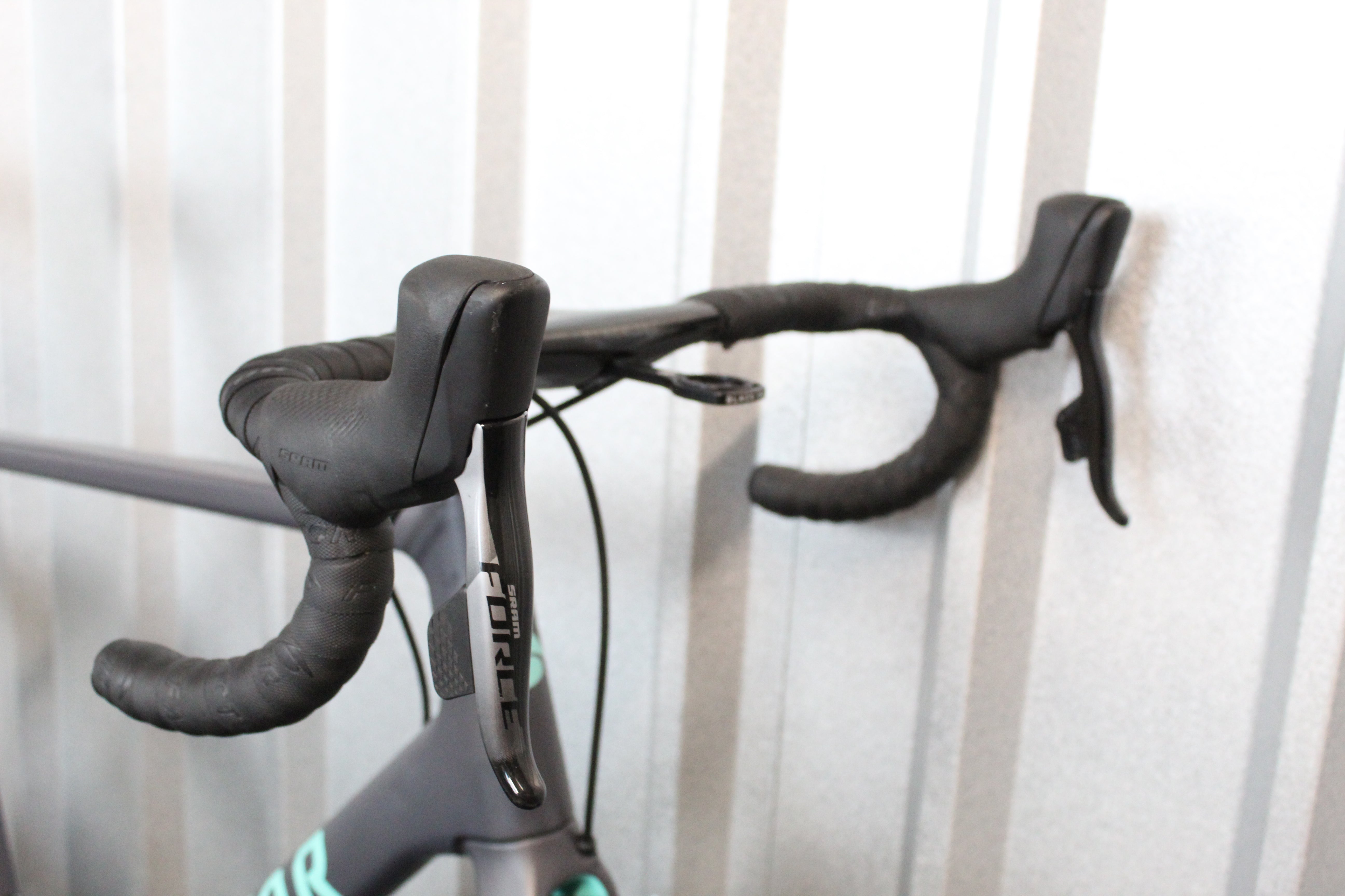 2023 Factor O2 SRAM Force AXS Road Bike Grey, Baby Blue, Size 58cm – Near Mint