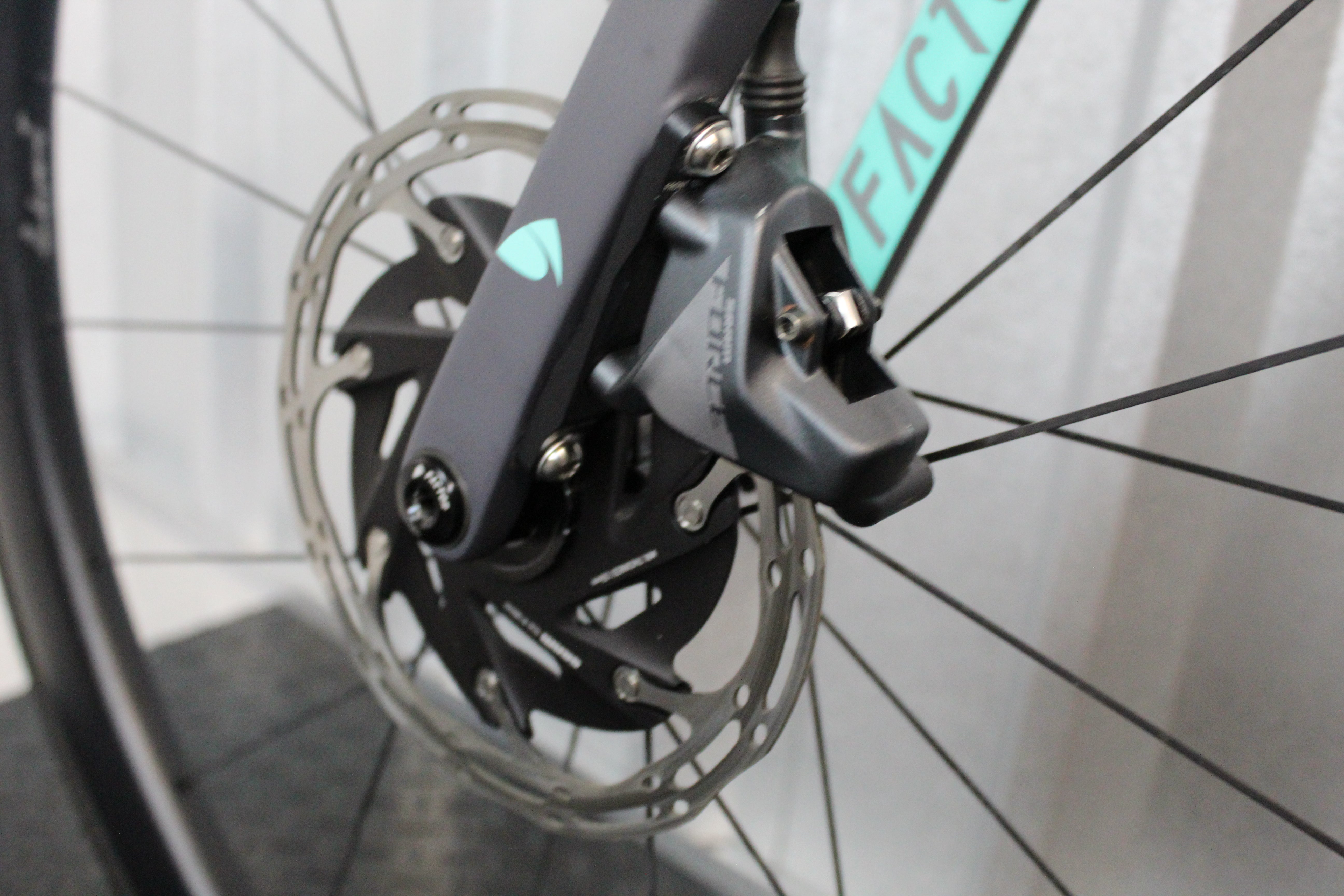 2023 Factor O2 SRAM Force AXS Road Bike Grey, Baby Blue, Size 58cm – Near Mint