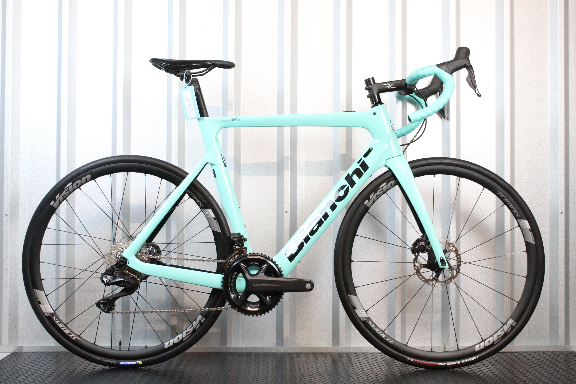 2025 Bianchi Aria e-Road Ultegra Di2 Electric Road Bike Celeste, Size 59cm – Mint