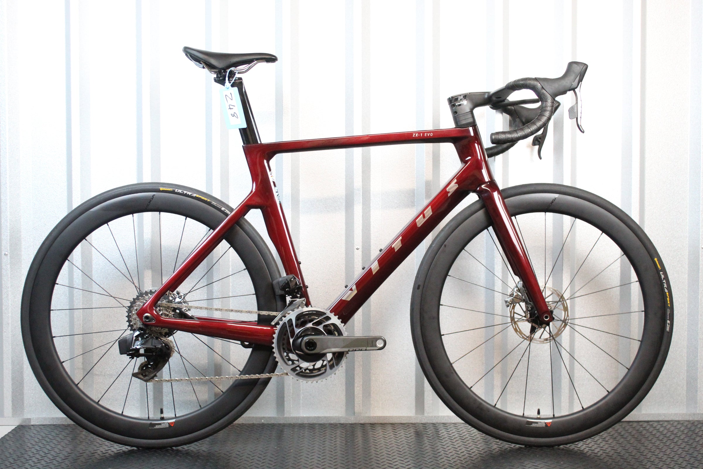 2024 Vitus ZX-1 EVO SRAM Red AXS Road Bike Cherry Black, Size Large – Mint