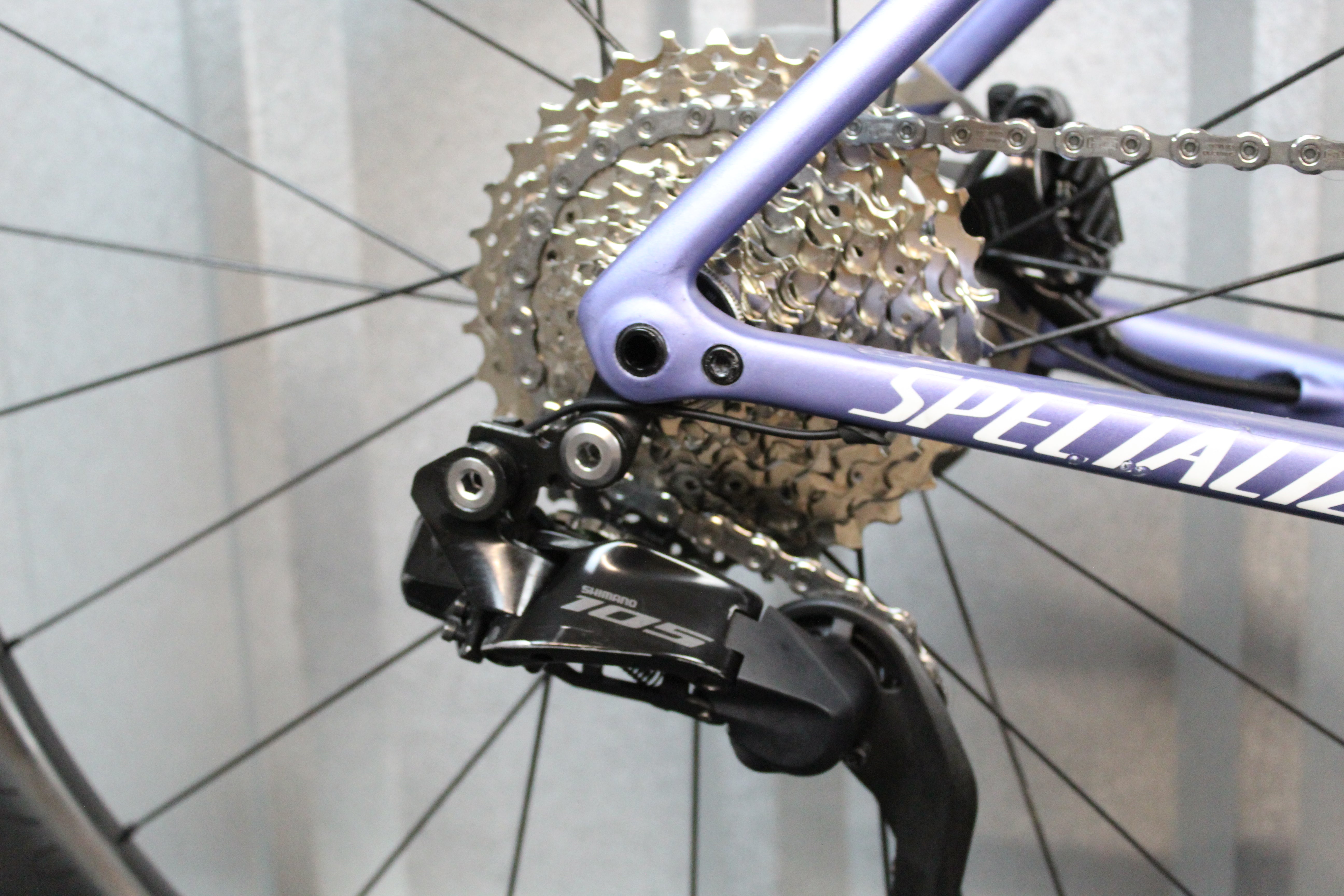 2024 Specialized Tarmac SL8 105 Di2 Road Bike Indigo Purple, Size 58cm – Near Mint