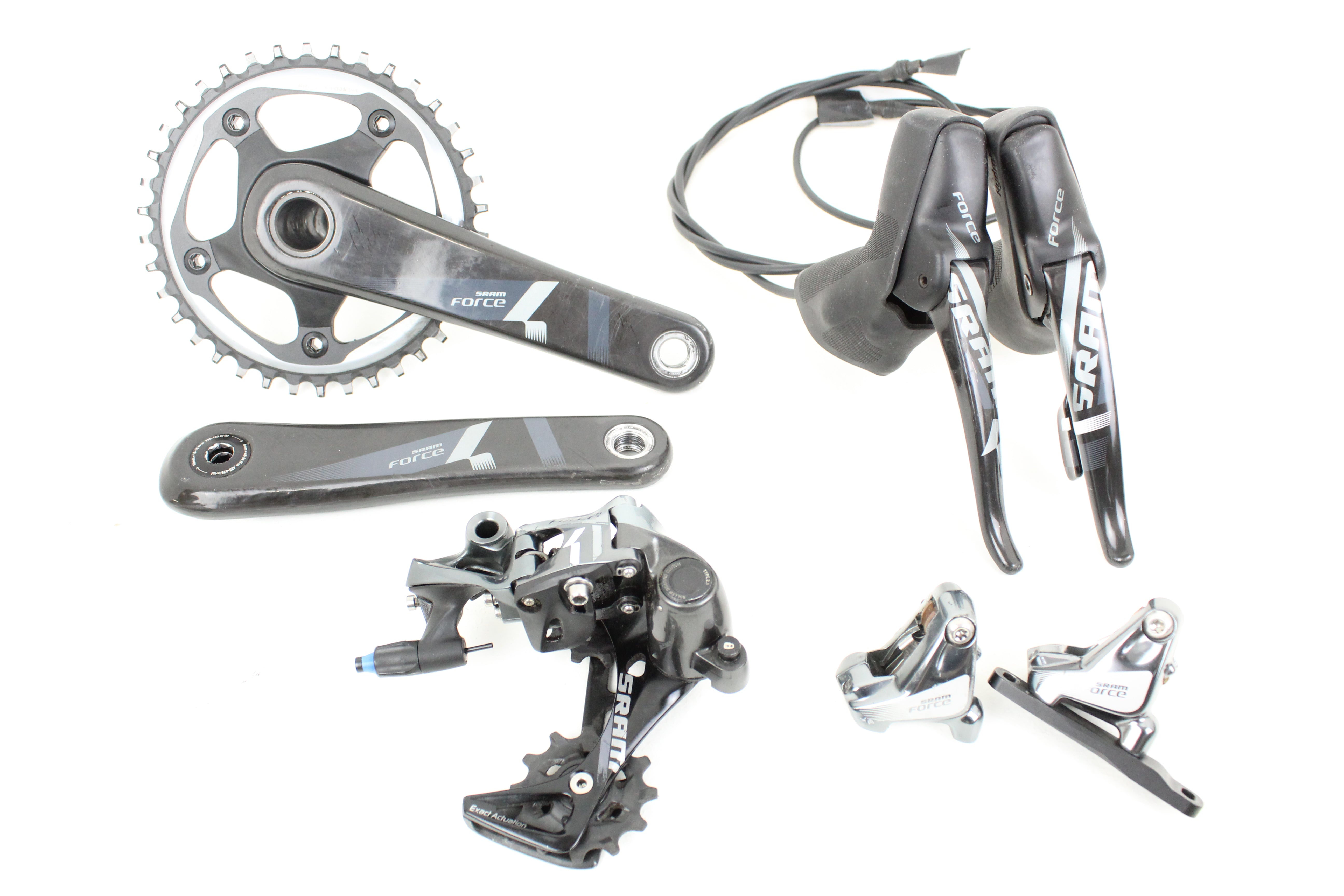 Partial Groupset- SRAM Force 1 Hydraulic Carbon 1x11 Speed - Lightly Used