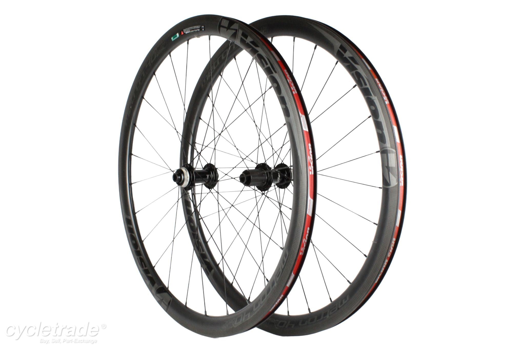 Carbon Wheelset- Vision Metron 40 Disc Ltd 11/12 Speed- Used