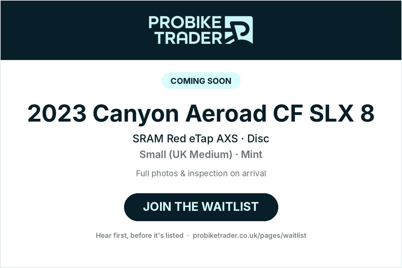 2023 Canyon Aeroad CF SLX 8 SRAM Red AXS Road Bike, Size S (UK Medium) – Mint