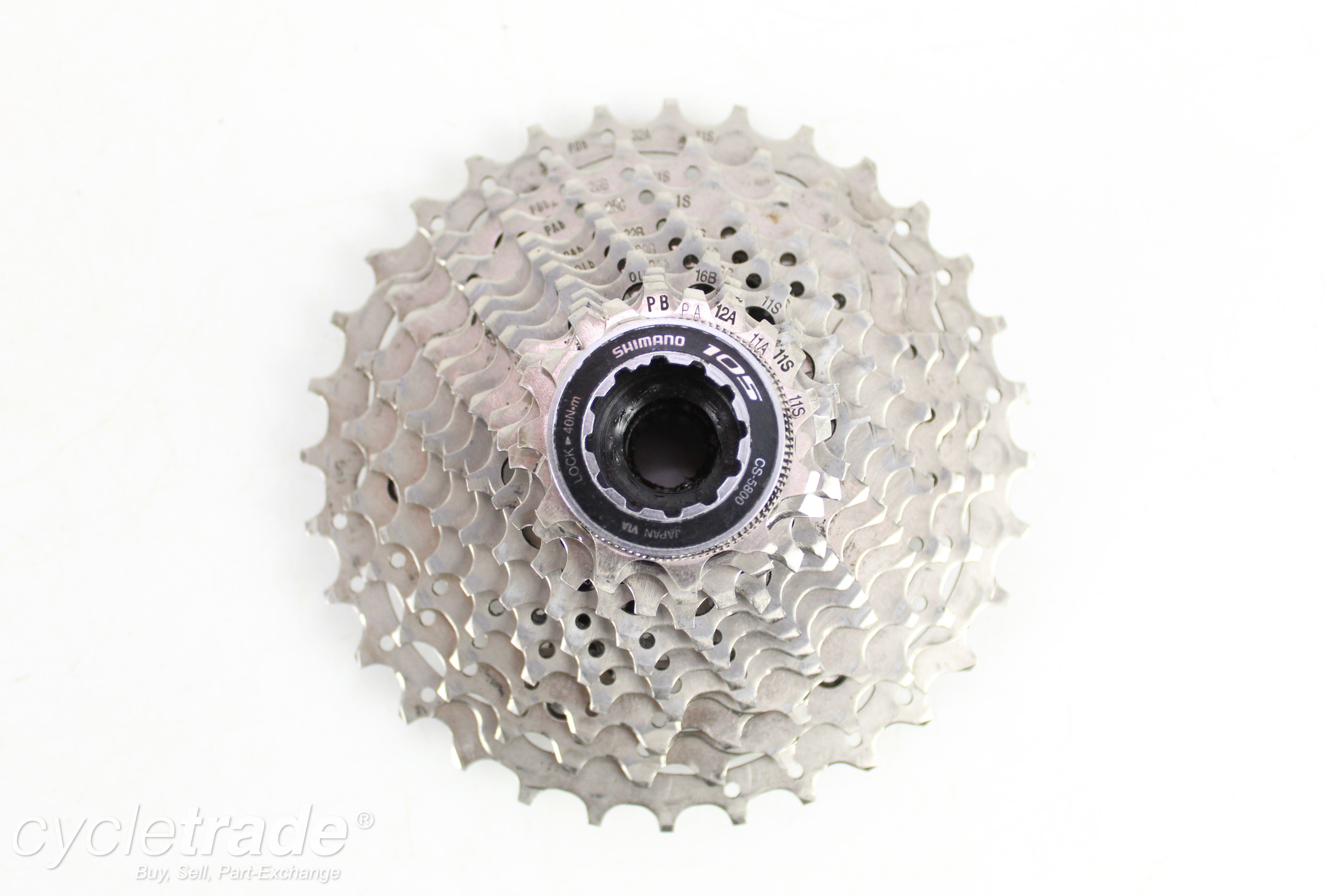 Cassette - Shimano 105, CS-5800, 11-32T - Grade B-