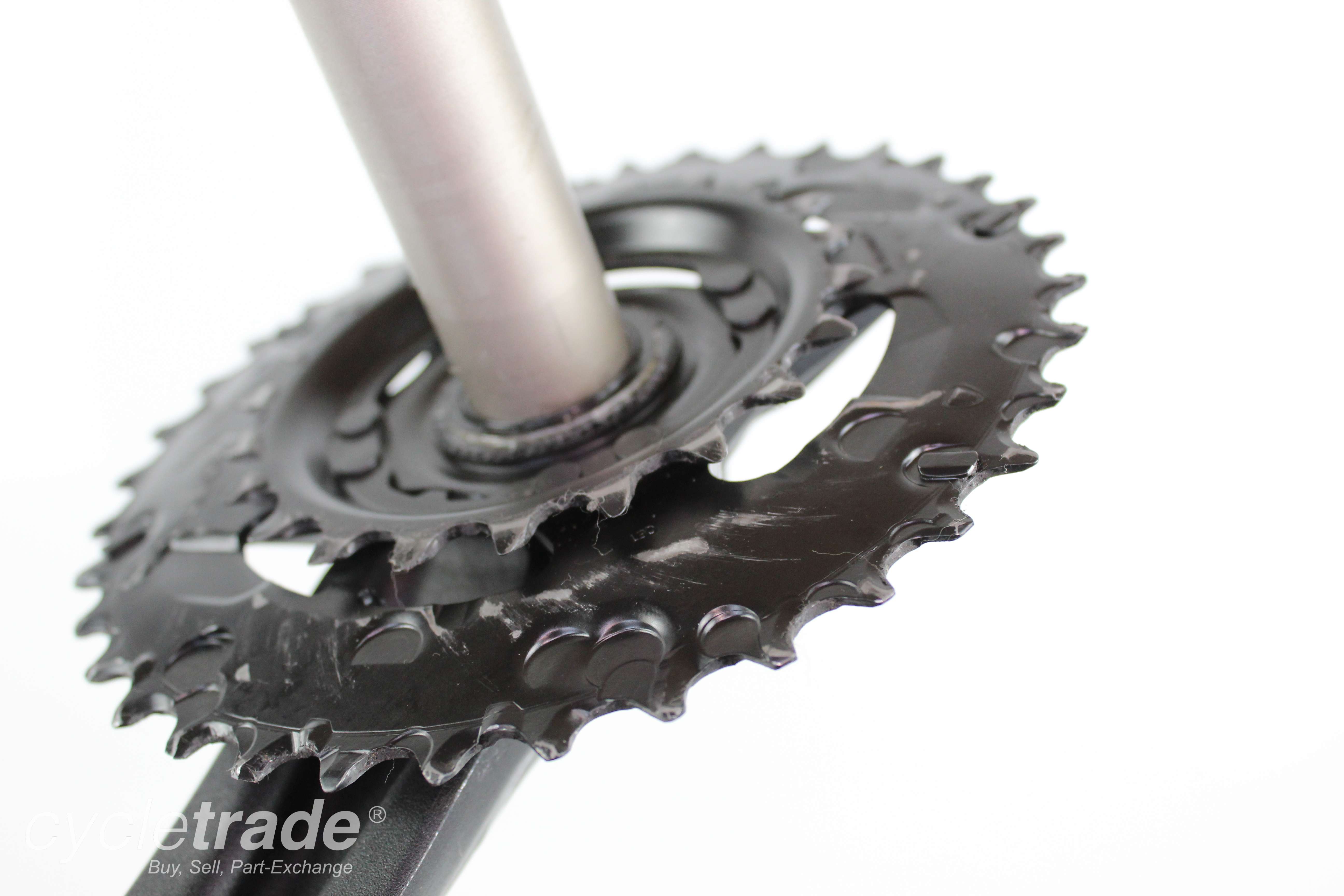 Crankset - Shimano FC-MT210, Double 36-22, 9 Speed - Grade B