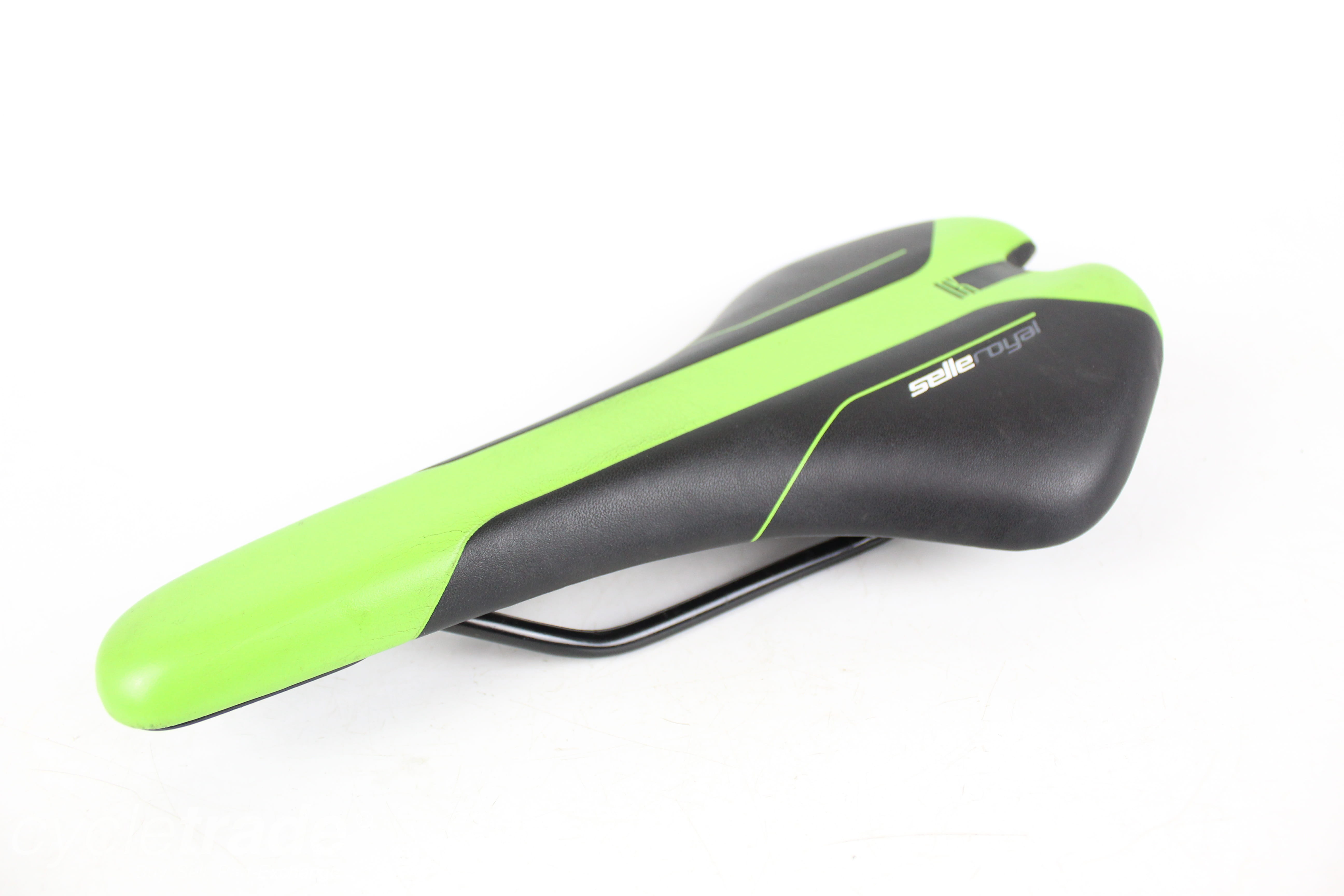 Road Saddle - Selle Royal Seta S1, 270mm/130mm Black/Green - Grade B+