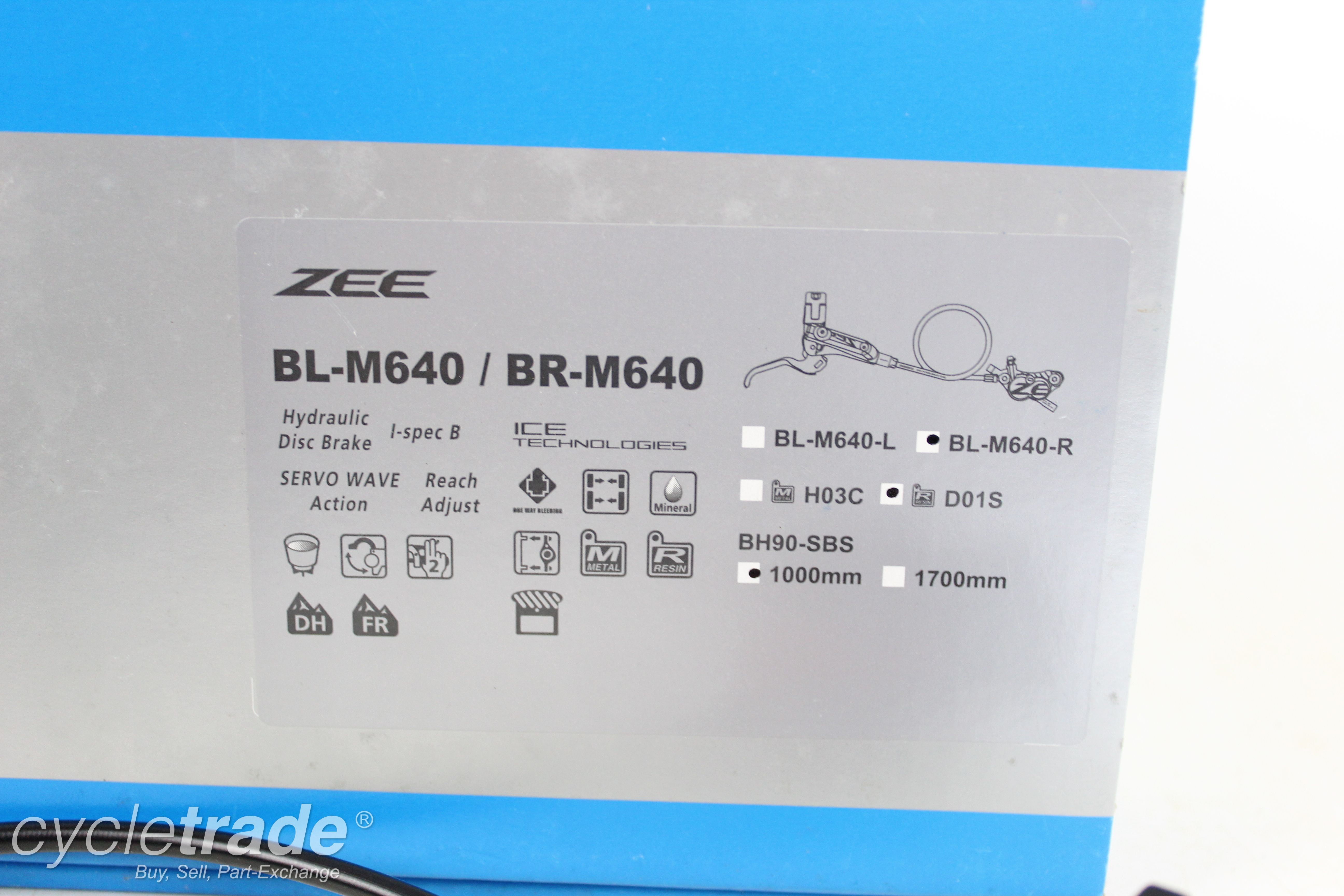 Front Hydraulic Disc Brake - Shimano ZEE BL/BR-M640 A+ (New)