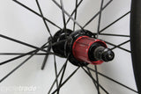 Road Wheelset- Planet X Carbon 45mm 11 Speed Tubular  - Grade B