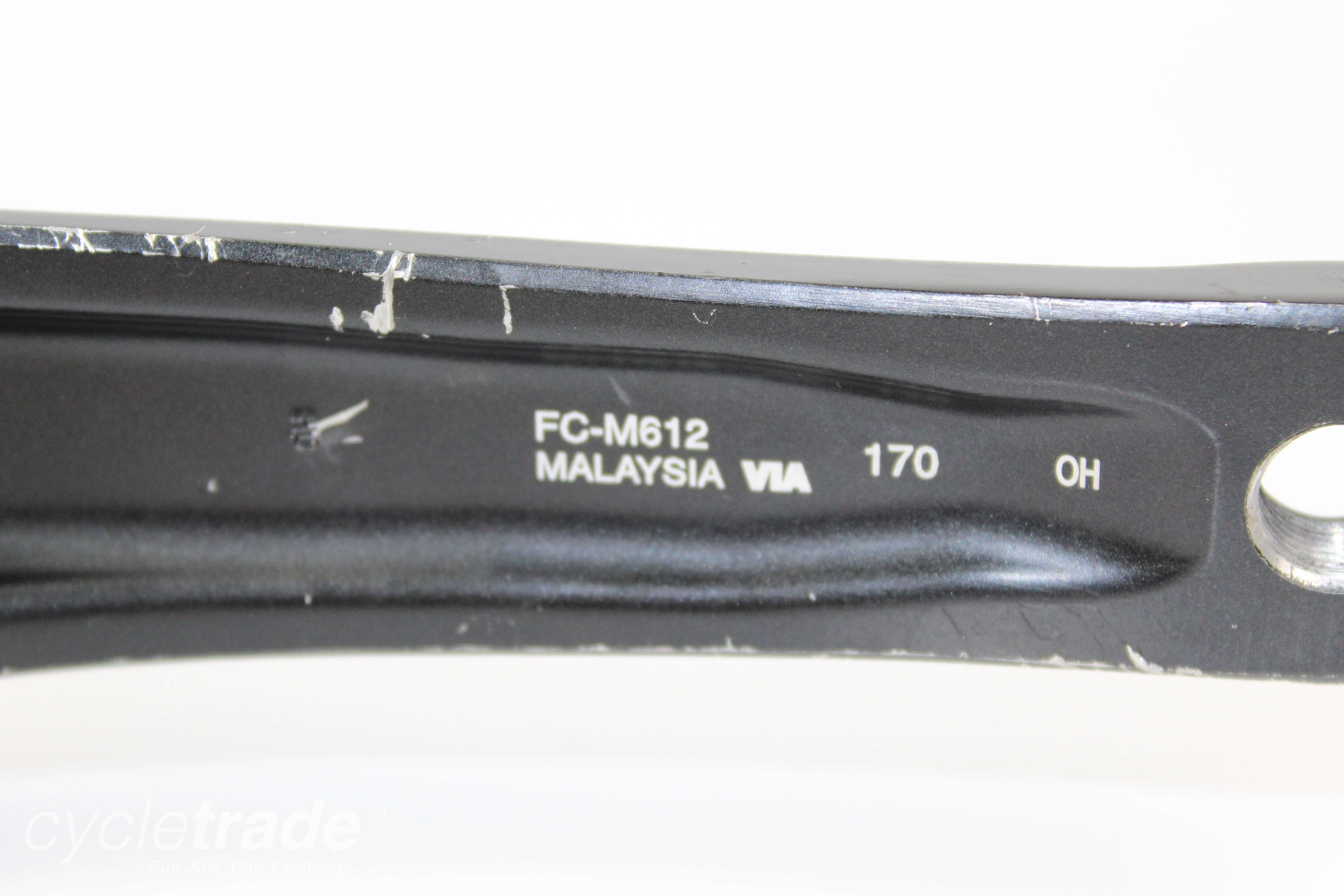 MTB Crankset - Shimano Deore FC-M610/M612 Triple 170mm- Grade C