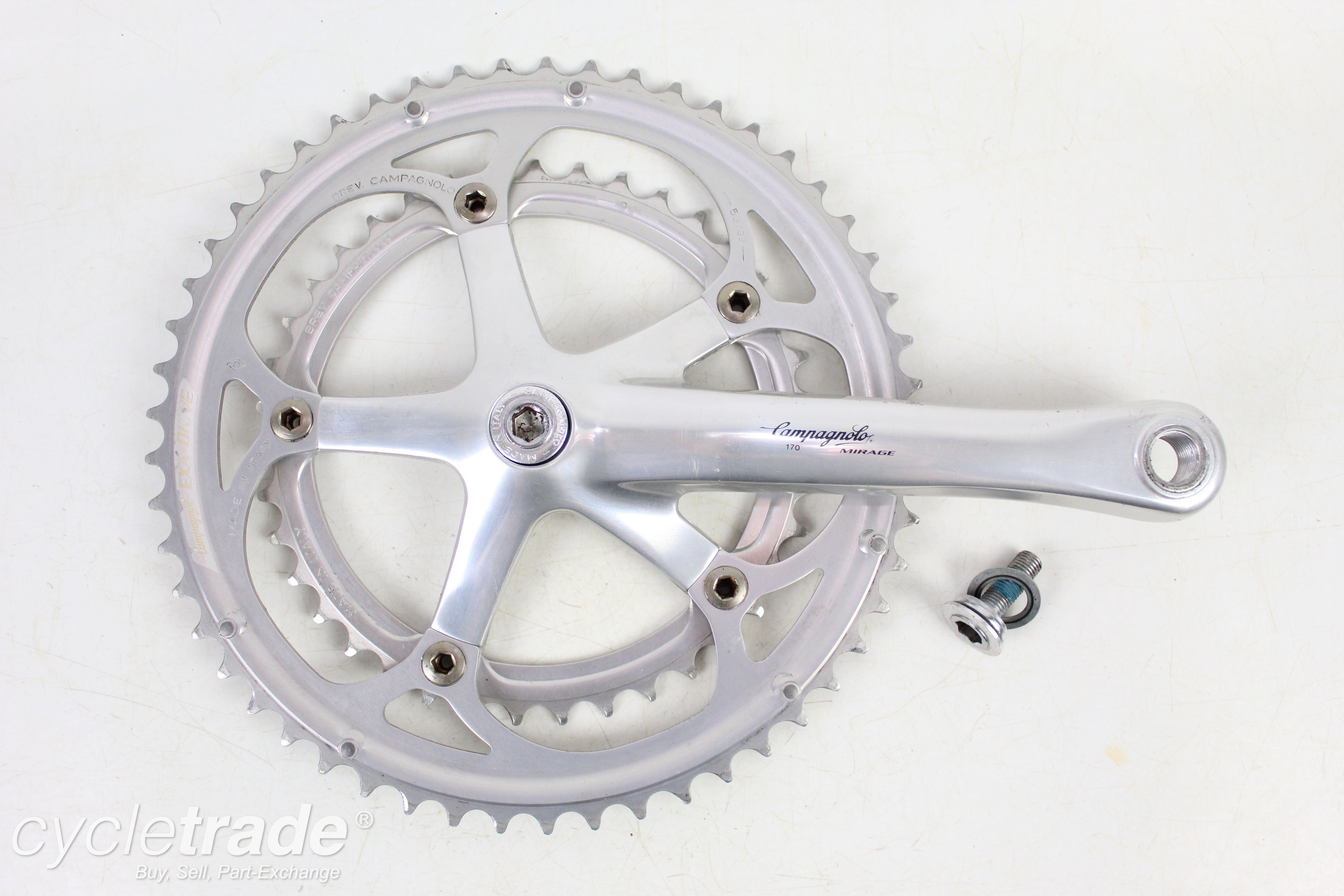 Right Crank - Campagnolo Mirage, 170mm 53/39T Square Taper - Grade B+