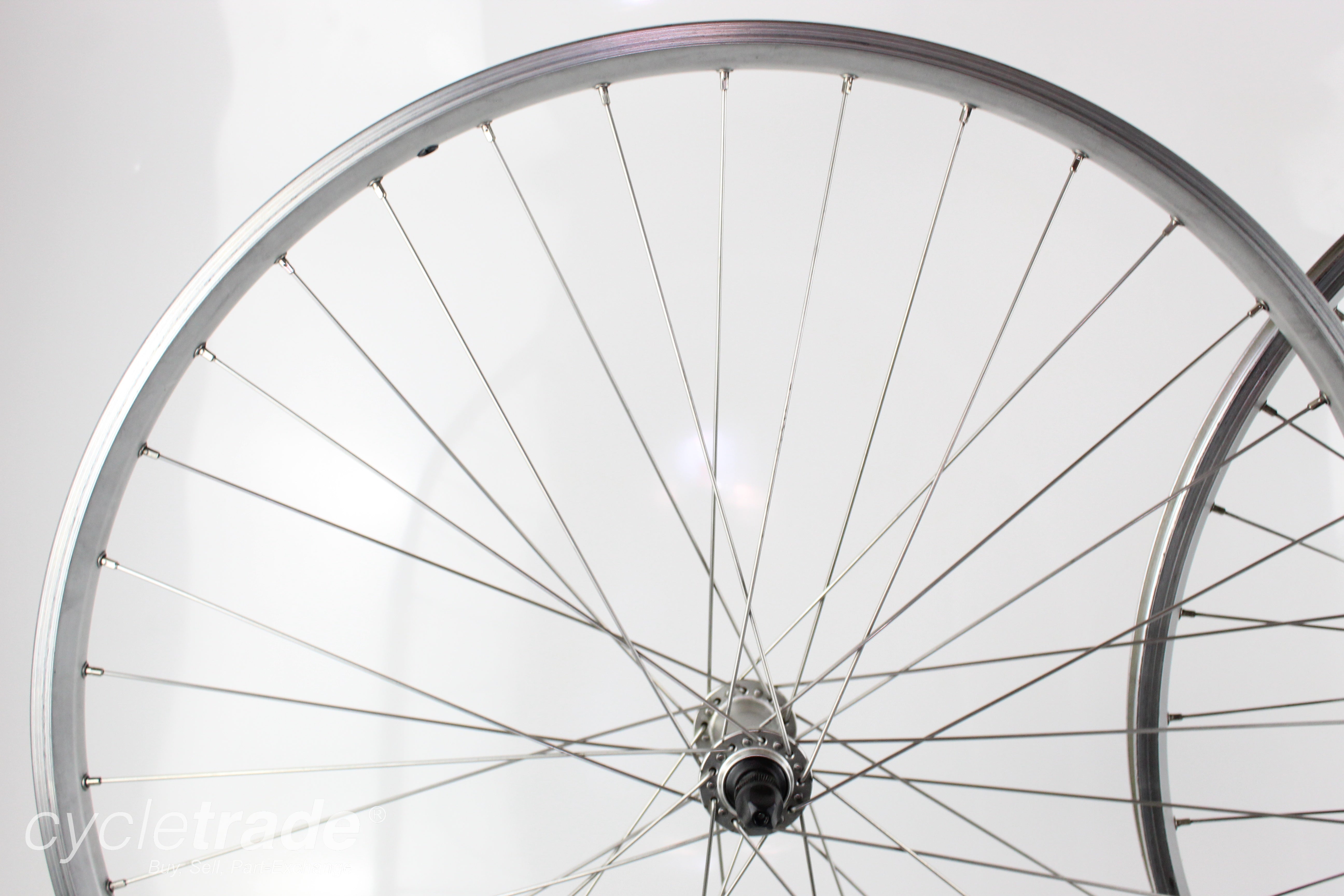 700c Road Rim Wheelset - Shimano Deore FH/HB-M590, 9 Speed - Grade B+