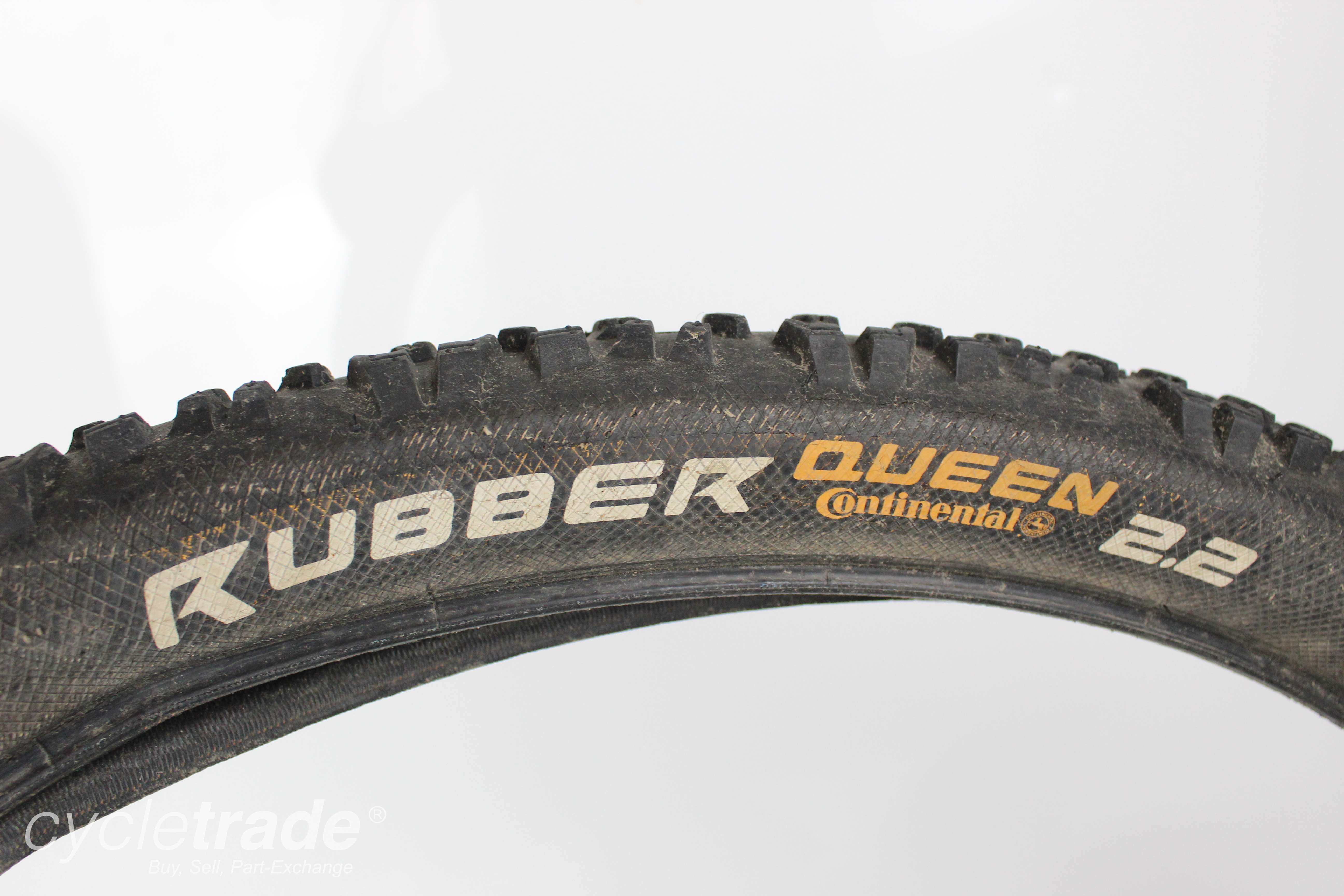 MTB Tyre - Continental Rubber Queen 26x2.2" Black Clincher - Grade B
