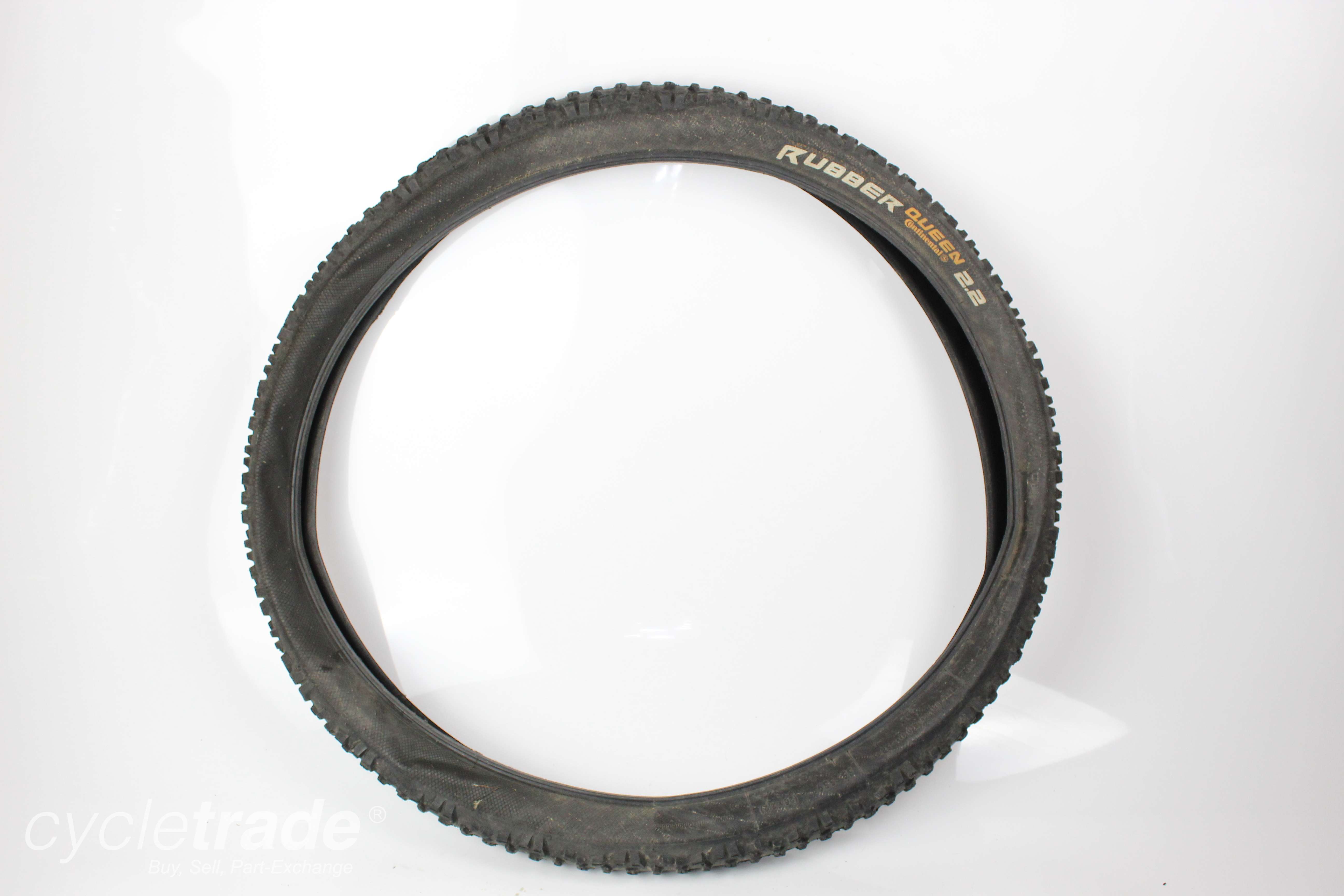 MTB Tyre - Continental Rubber Queen 26x2.2" Black Clincher - Grade B