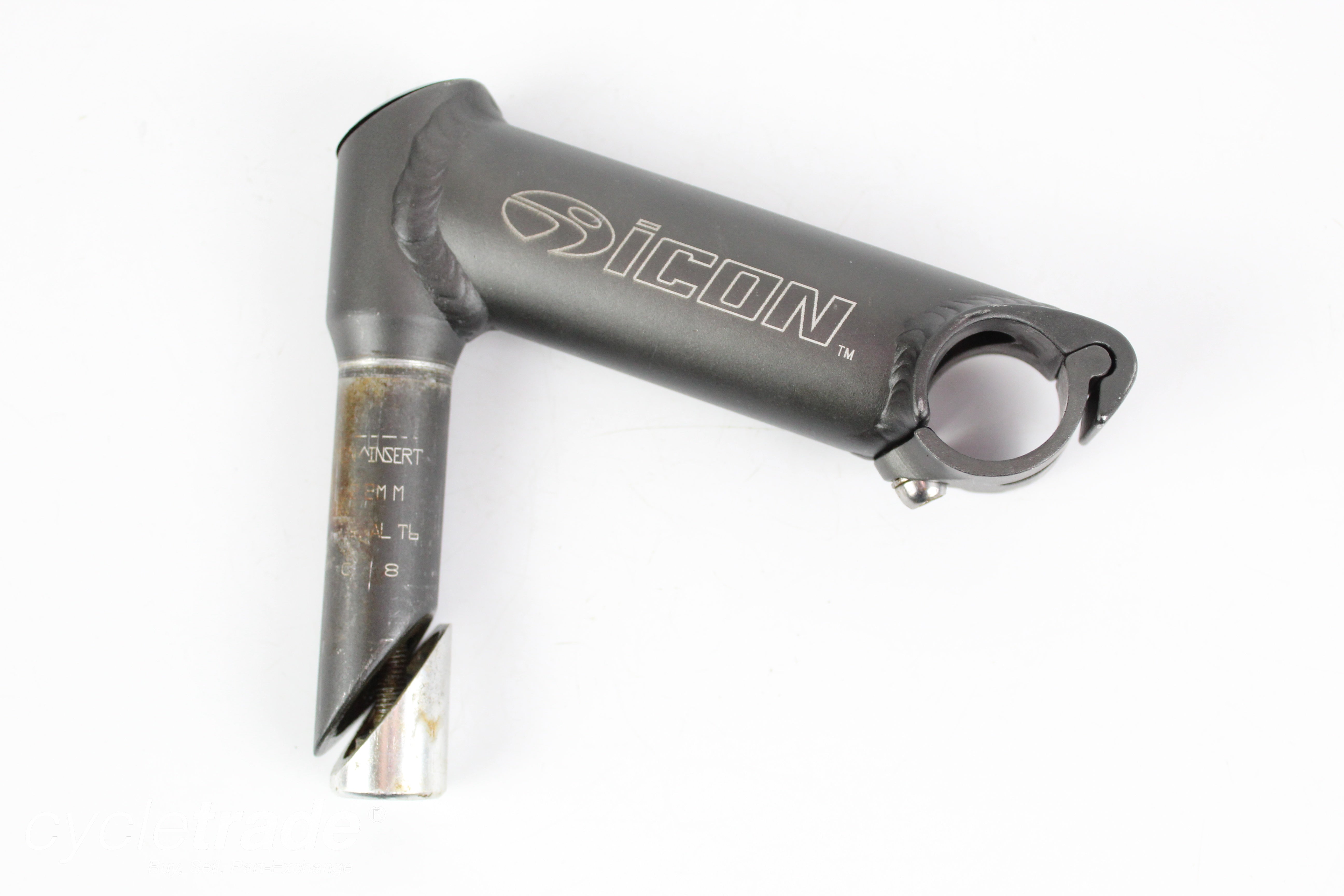 Quill Stem - Icon Graphite 120mm 1" Quill Size, 26mm Clamp - Grade B