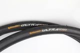 Road Tyres PAIR - 2 x Continental UltraSport 700x23C Black Clincher - Grade B+