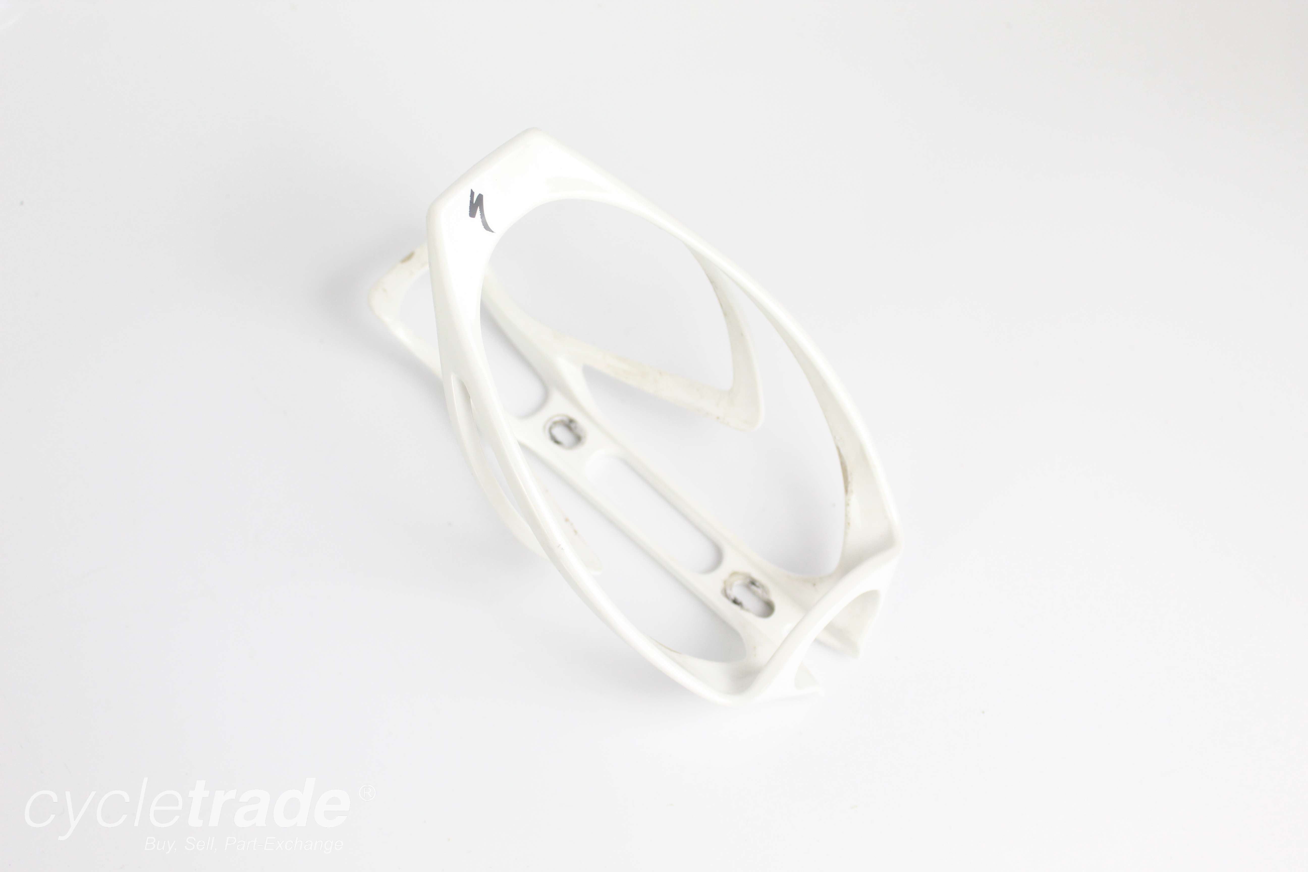 Bottle Cage- Specialized Rib Cage II Polymer White- Grade B