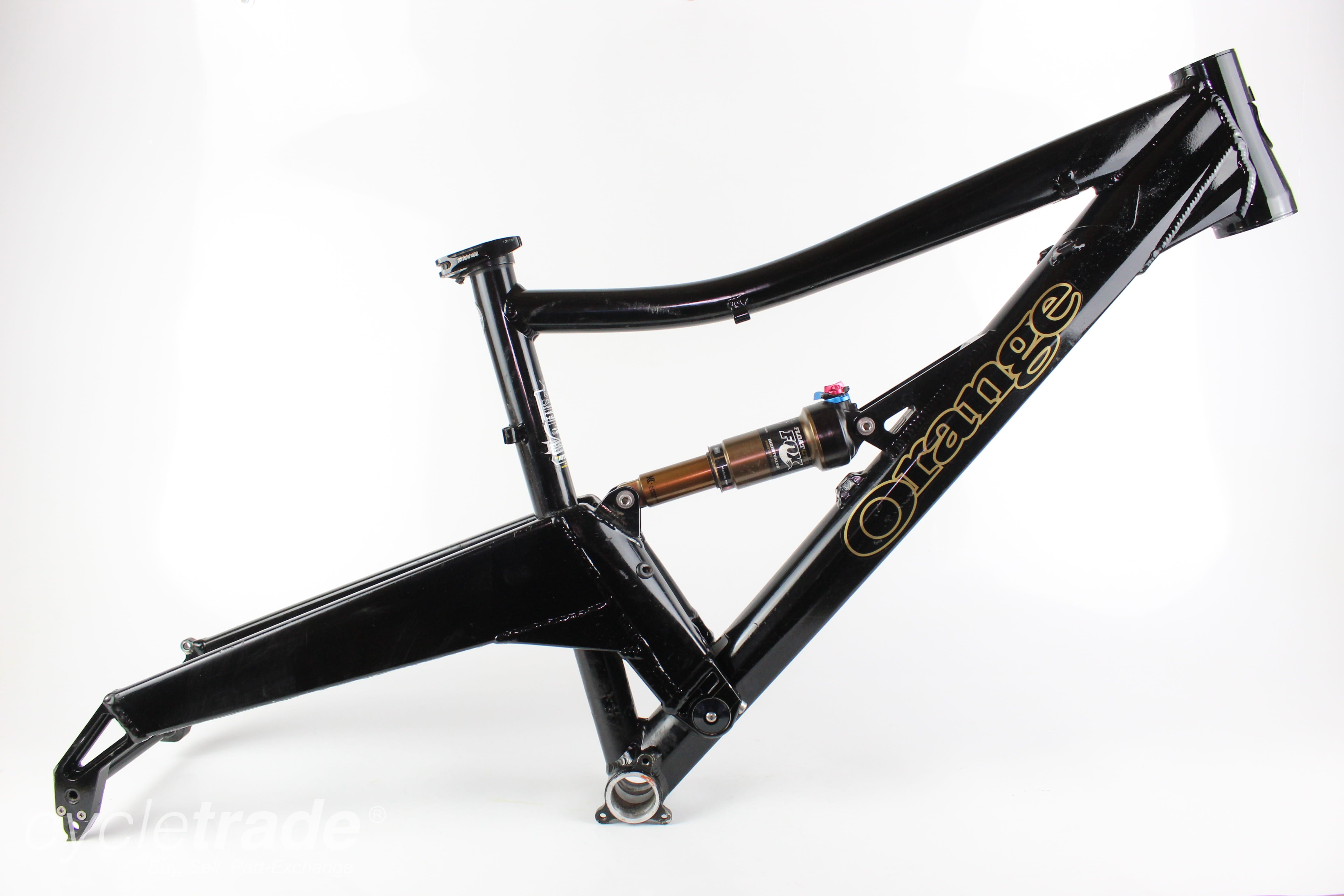 MTB Full Suspension Frame- Orange Five Black & Gold 17" 26"- Grade B