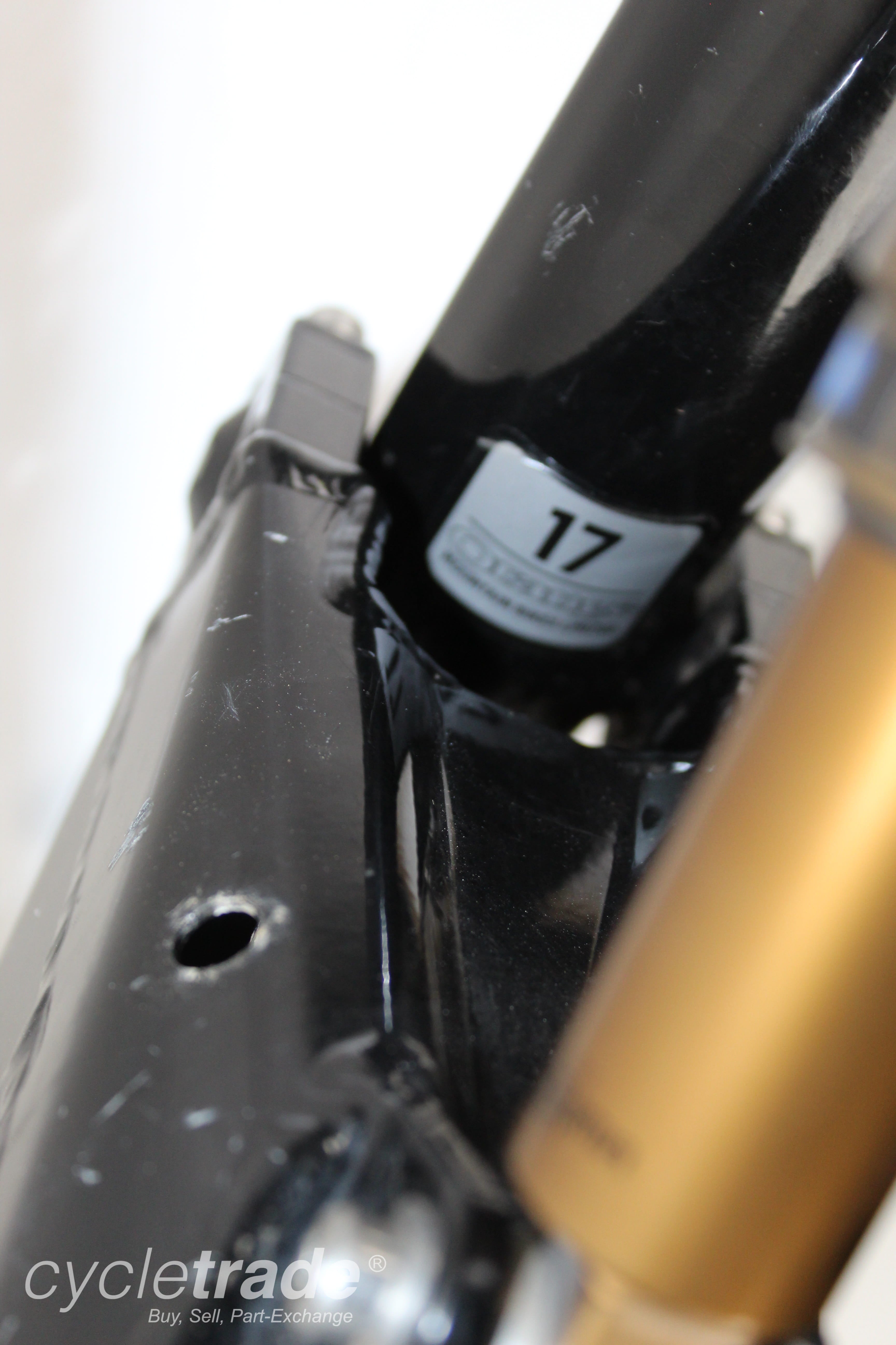 MTB Full Suspension Frame- Orange Five Black & Gold 17" 26"- Grade B