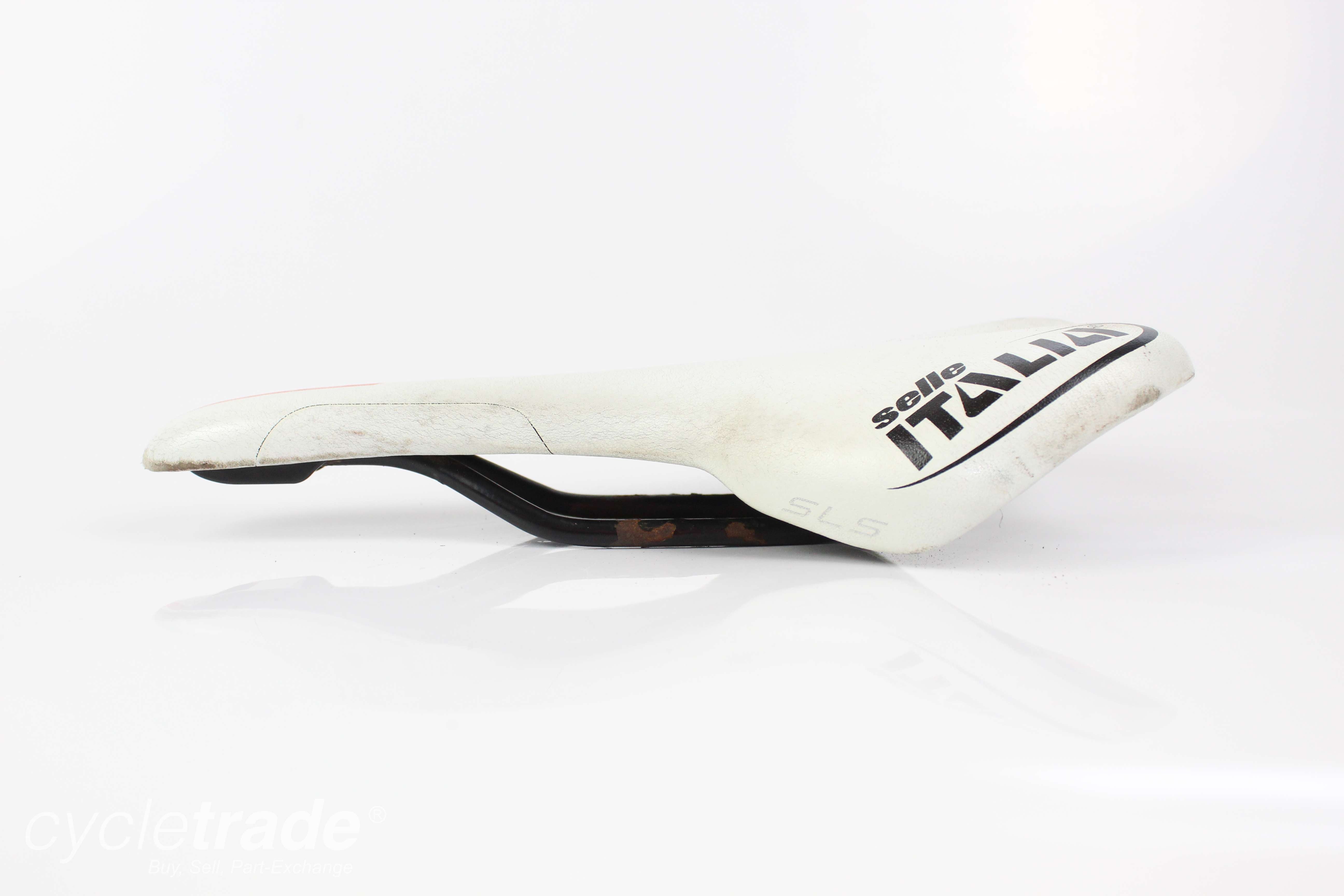 Road Saddle - Selle Italia SLS Comfort Fit Fibreglass 130x275mm White Grade C