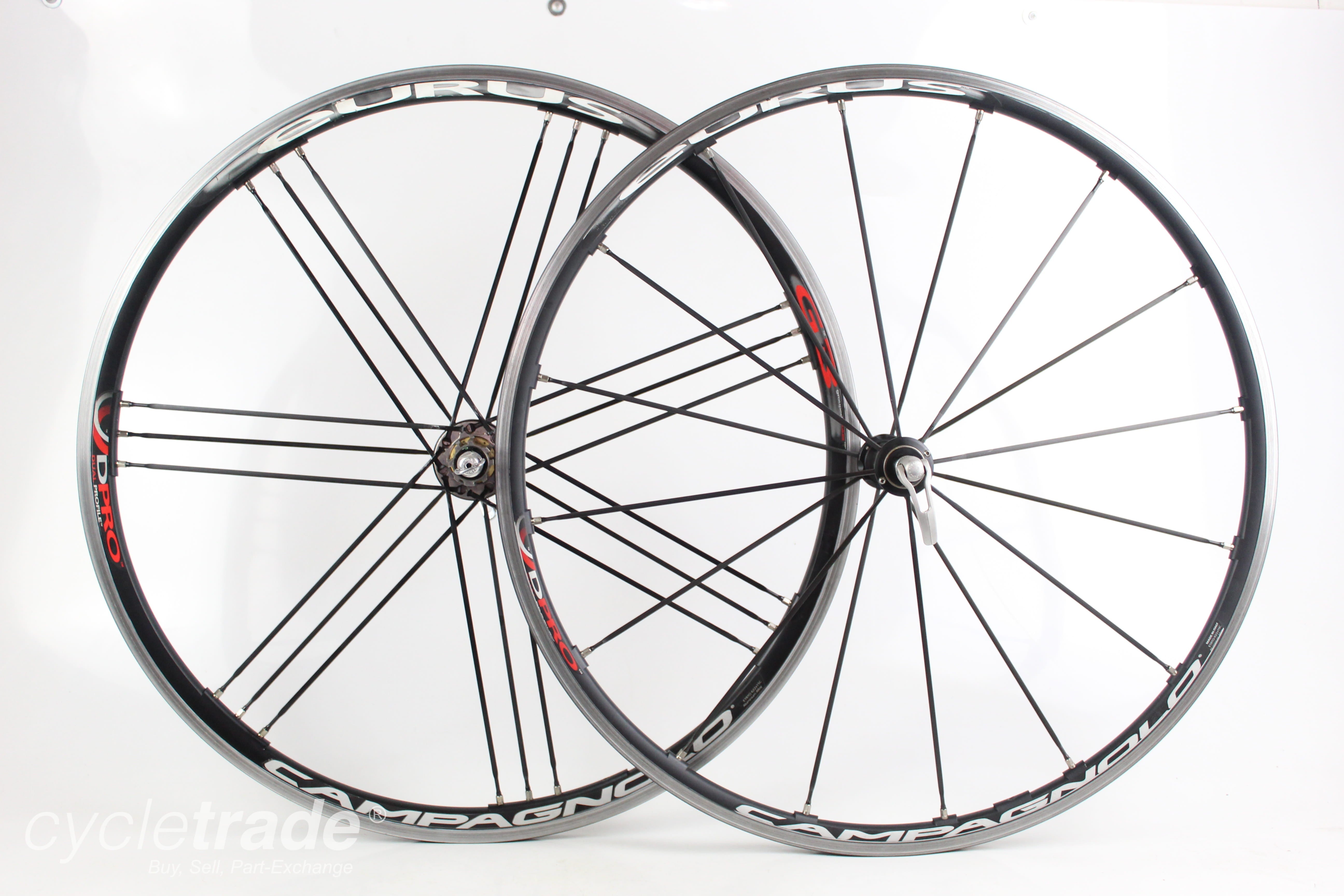 700c Road Rim Wheelset Campagnolo Eurus G3 DPro 10 Speed- Grade