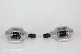 Used MTB/ Gravel Bike Pedals - Crank Brothers Candy 2 XC Silver- Grade B