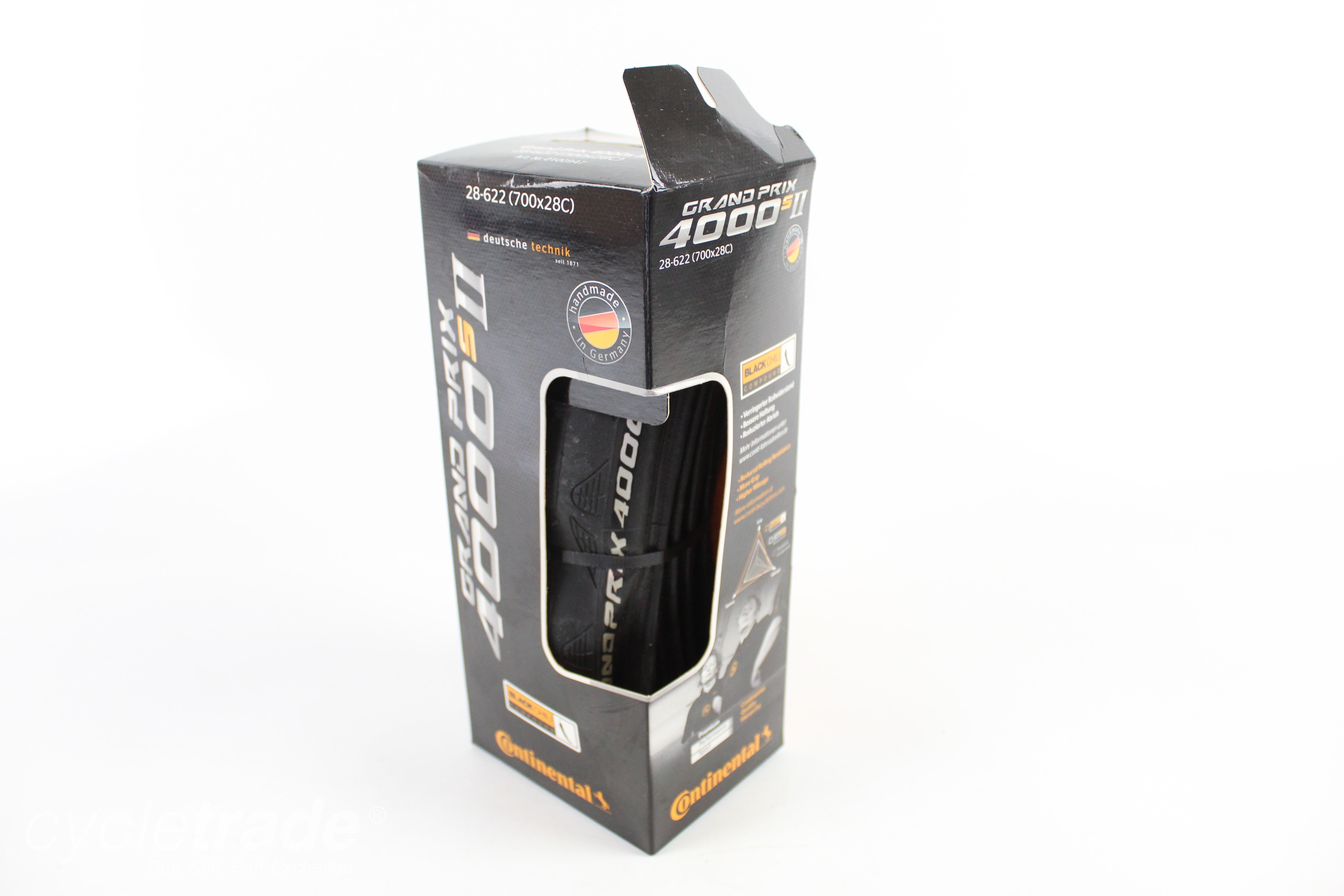 Road Clincher Tyre - Continental Grand Prix 4000s II Folding 700x28c- Grade A+