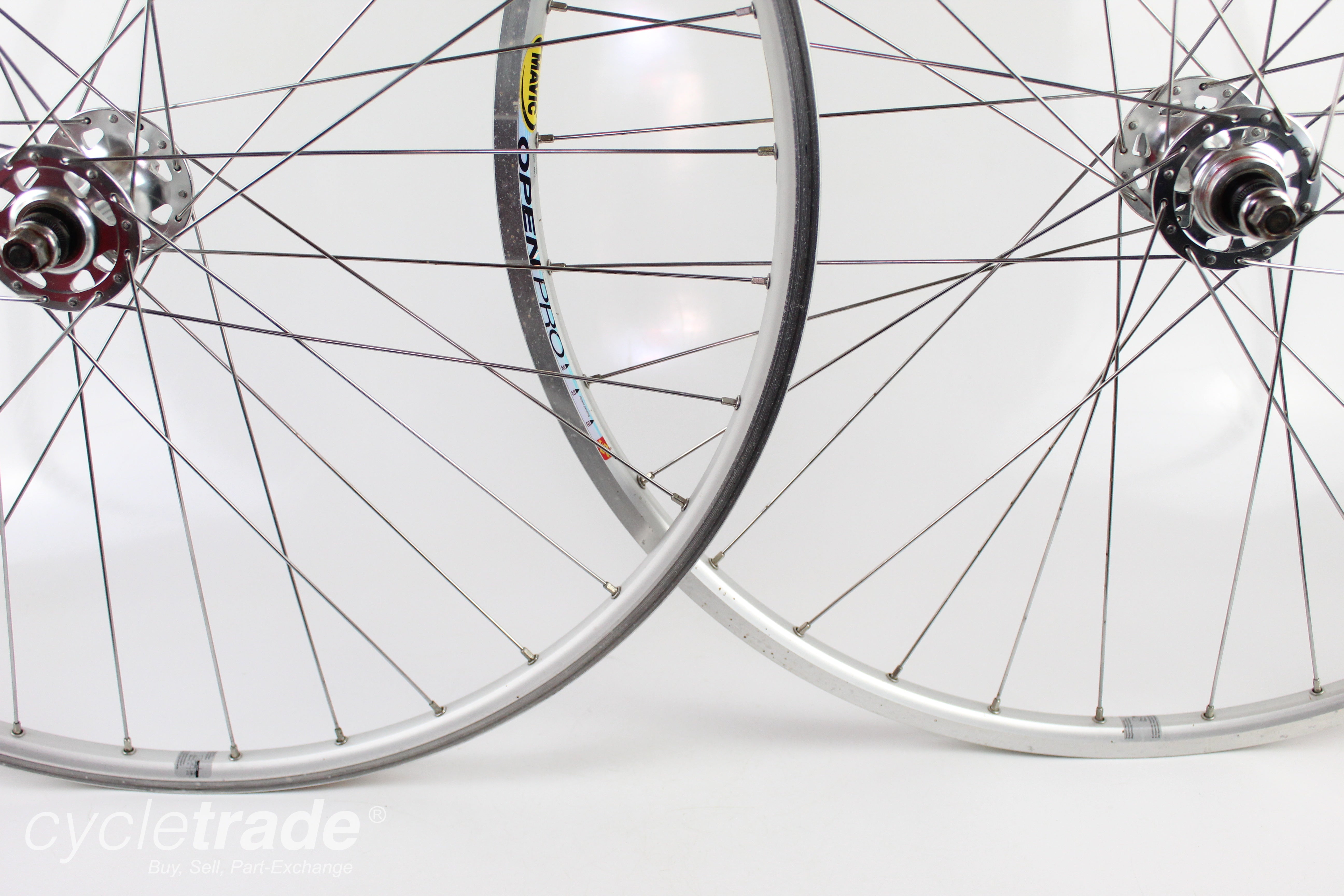 700c Single Speed Wheelset - Mavic Open pro & Ex track hubs - Grade A