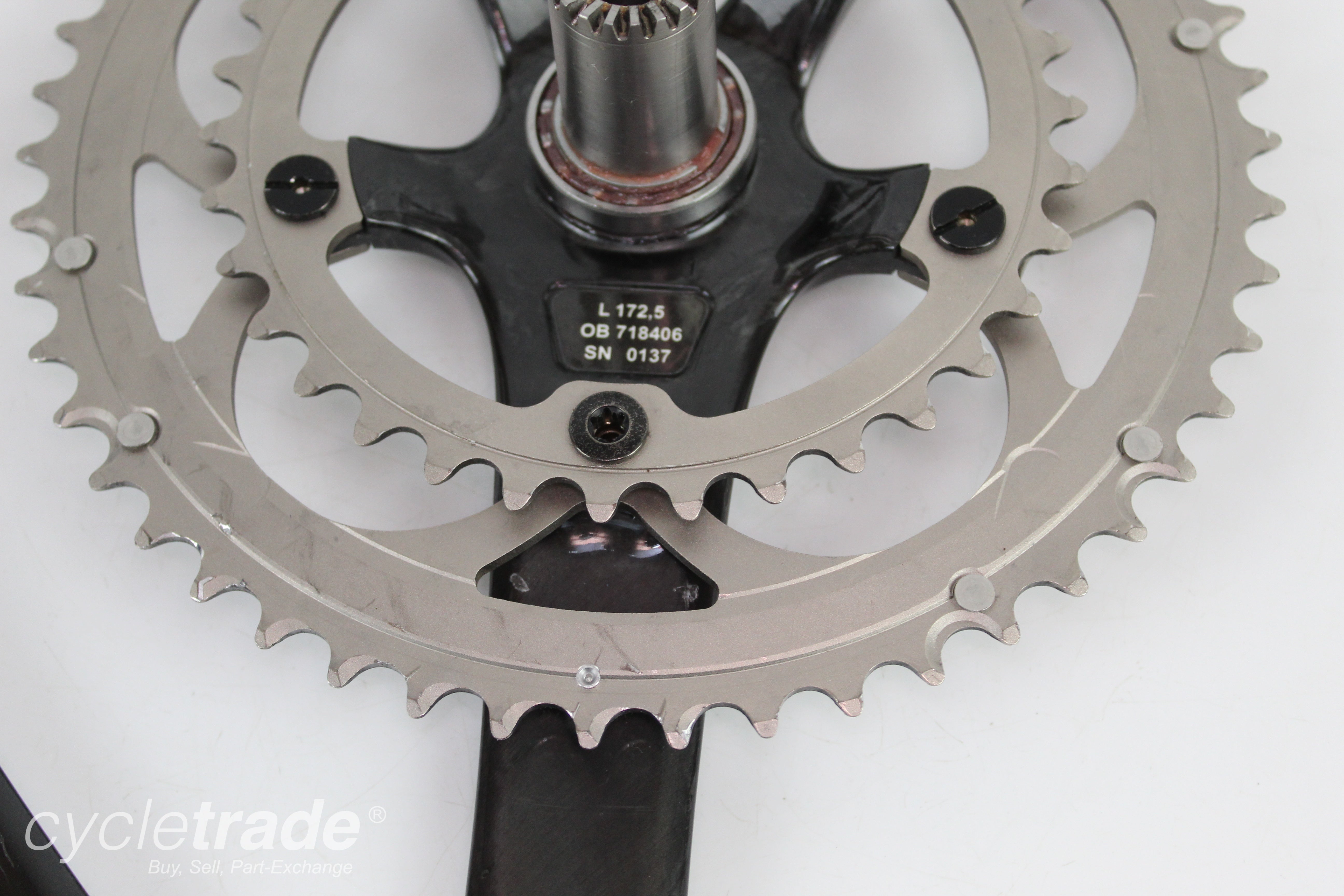 Carbon Road Crankset- Campagnolo Centaur CT 50/34T 172.5mm- Grade B+