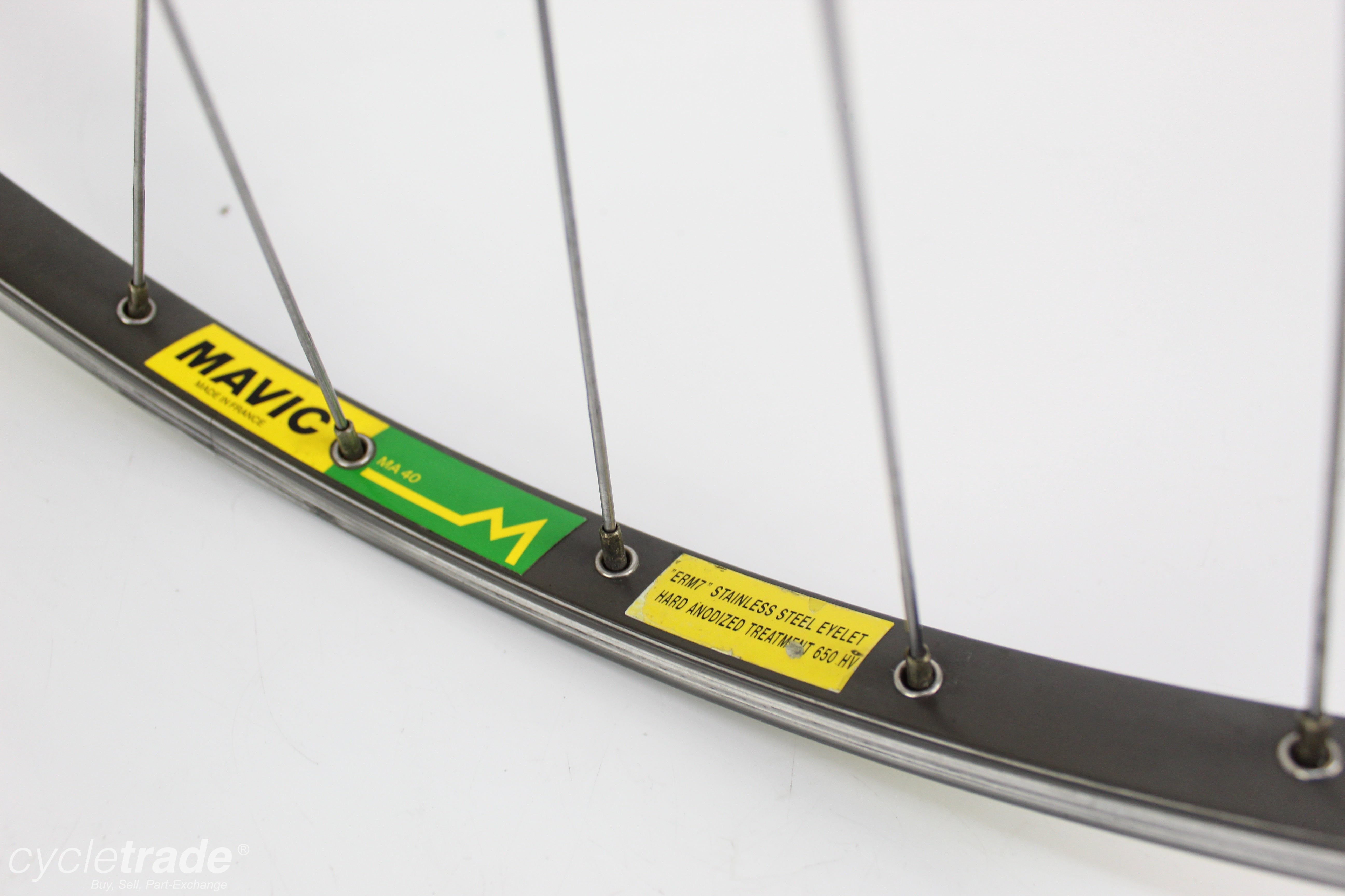 Road Wheelset- Mavic MA40/Campagnolo Record 8 Speed Exa-Drive