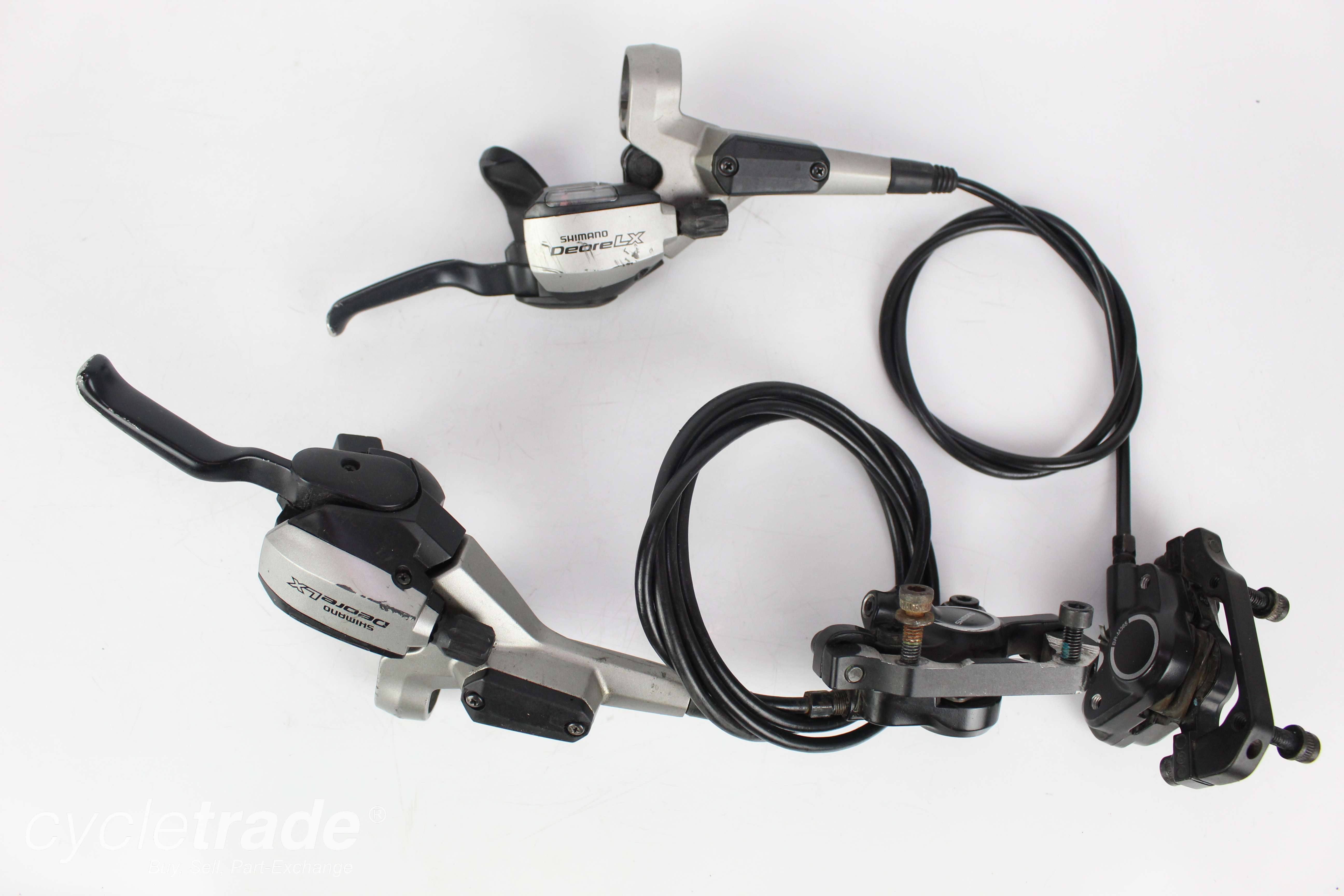 Hydraulic Disc Brakeset Shifters Shimano Deore BR M365 9x3 Grade B Probiketrader