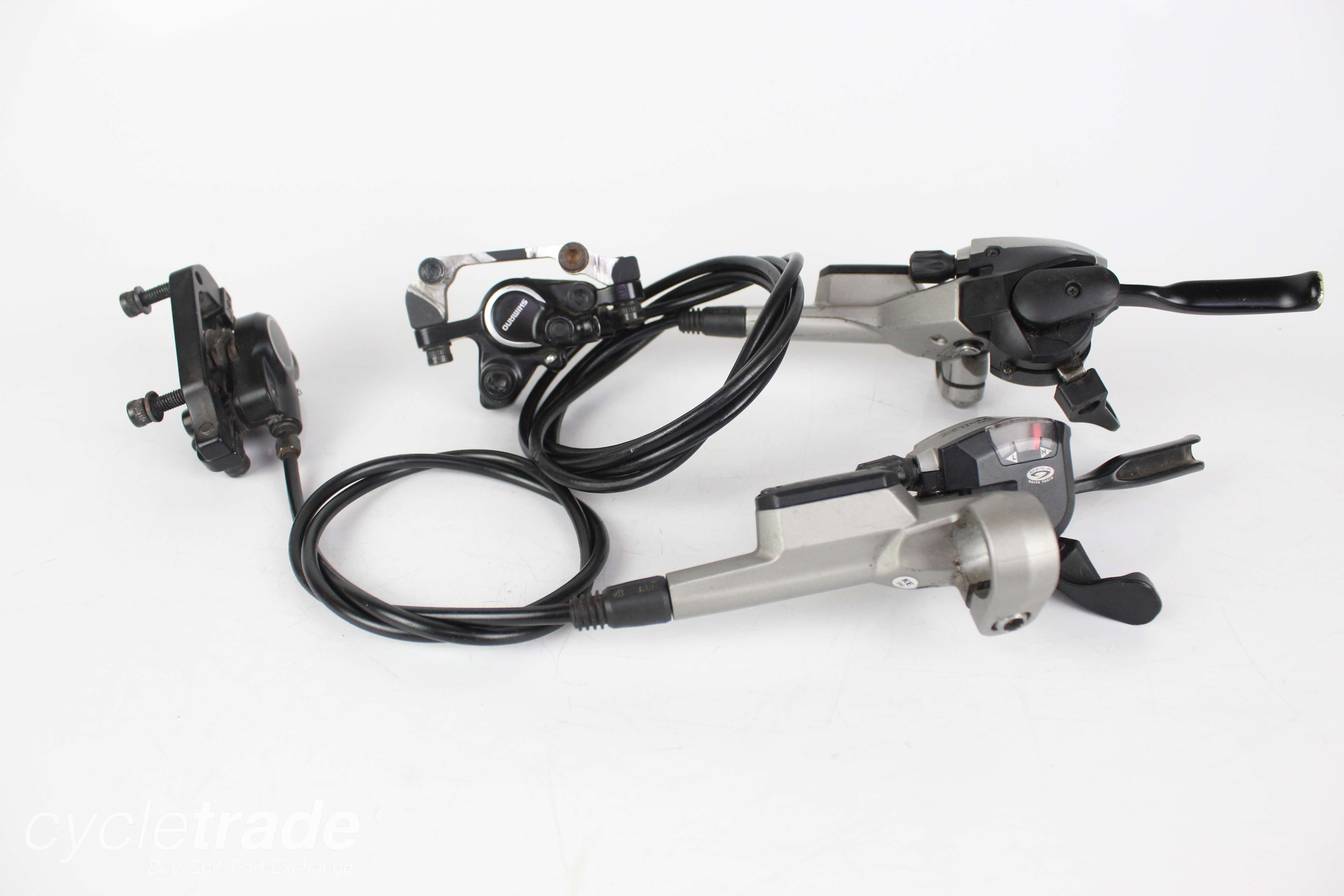Hydraulic Disc Brakeset/Shifters- Shimano Deore BR-M365 9x3  - Grade B