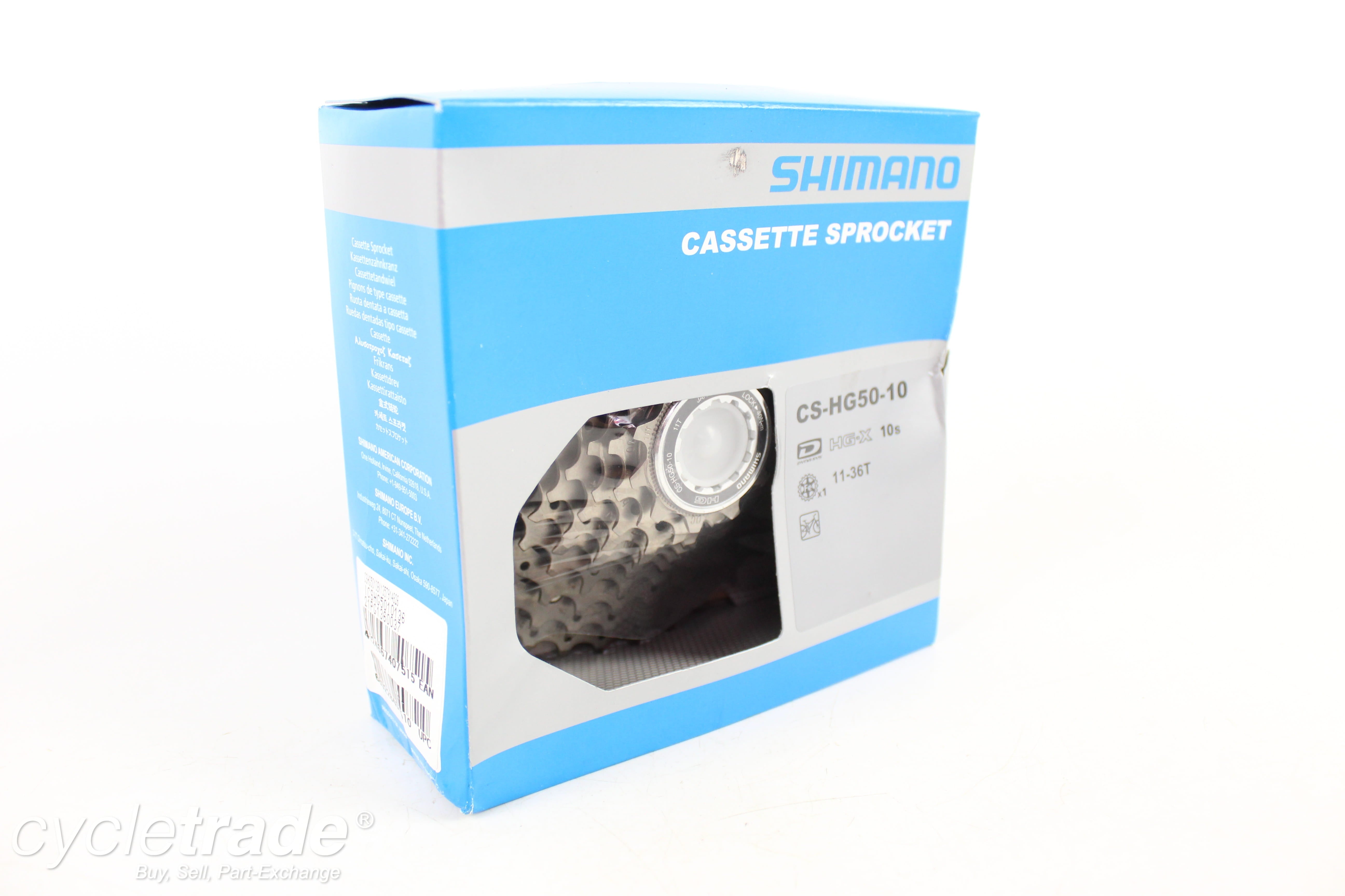 Cassette - Shimano Deore CS-HG50, 10 Speed, 11-36T - Grade A+ (New)